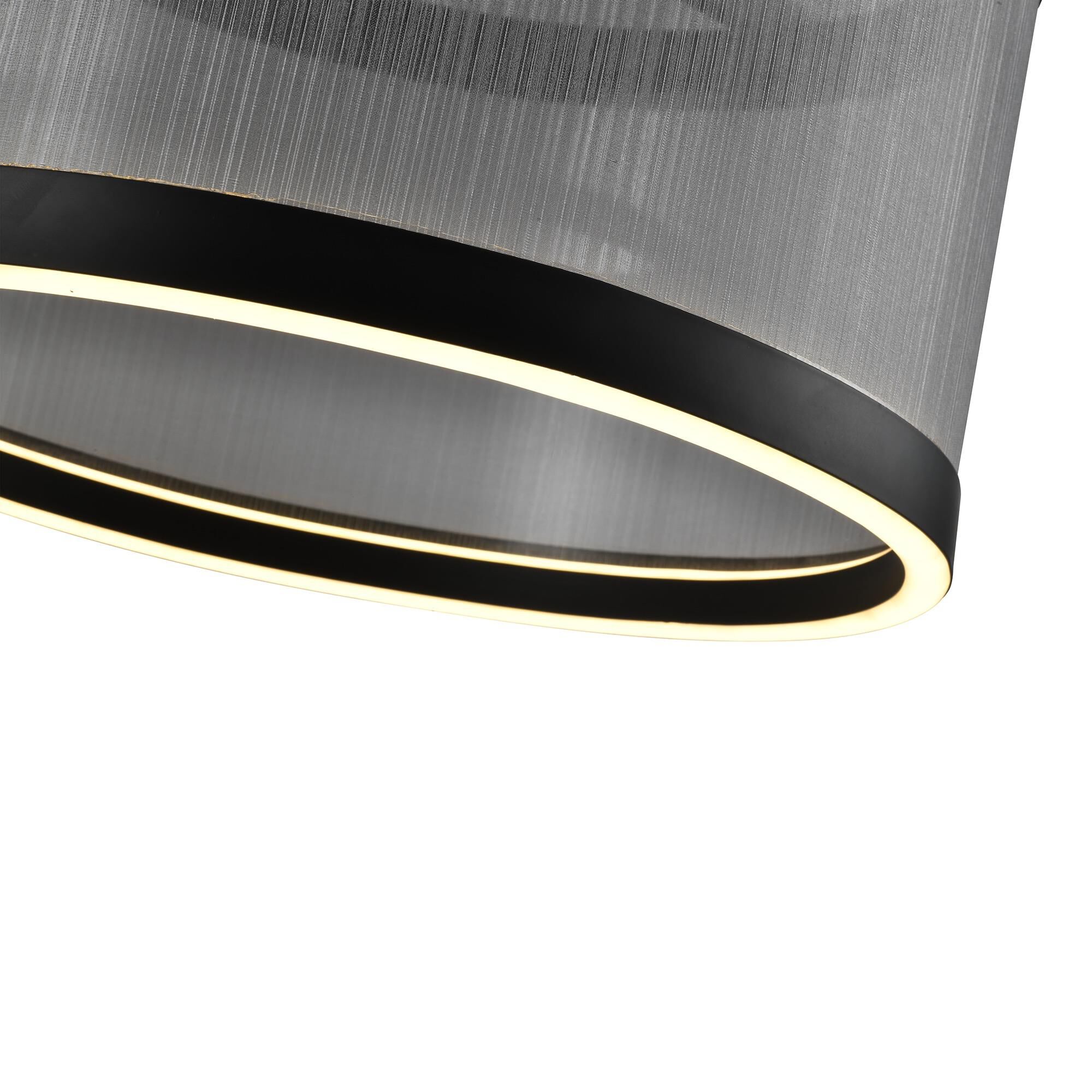 Shown in Black finish and Silver Organza Hardback shade