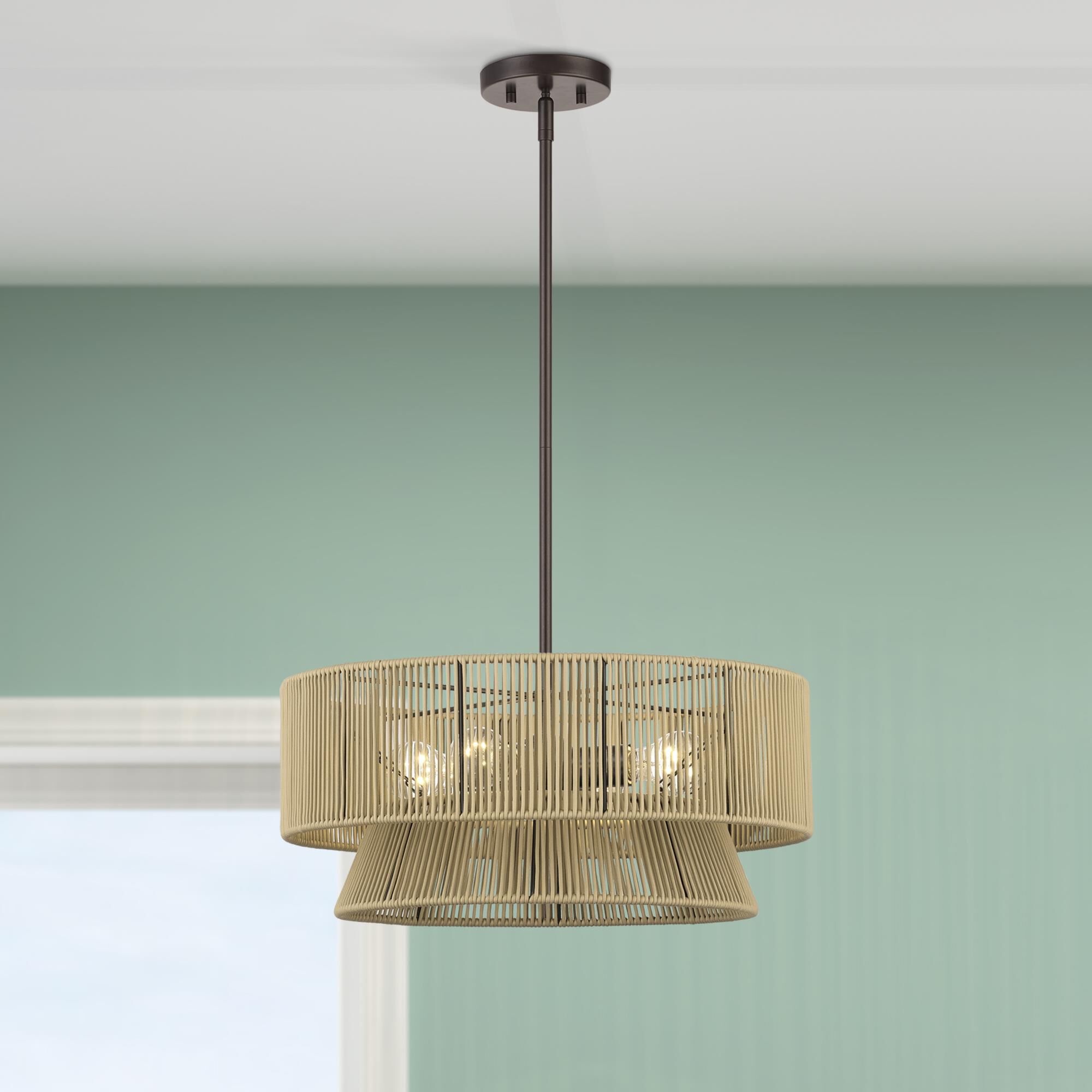 Florell 20 Inch Large Pendant by Livex Lighting