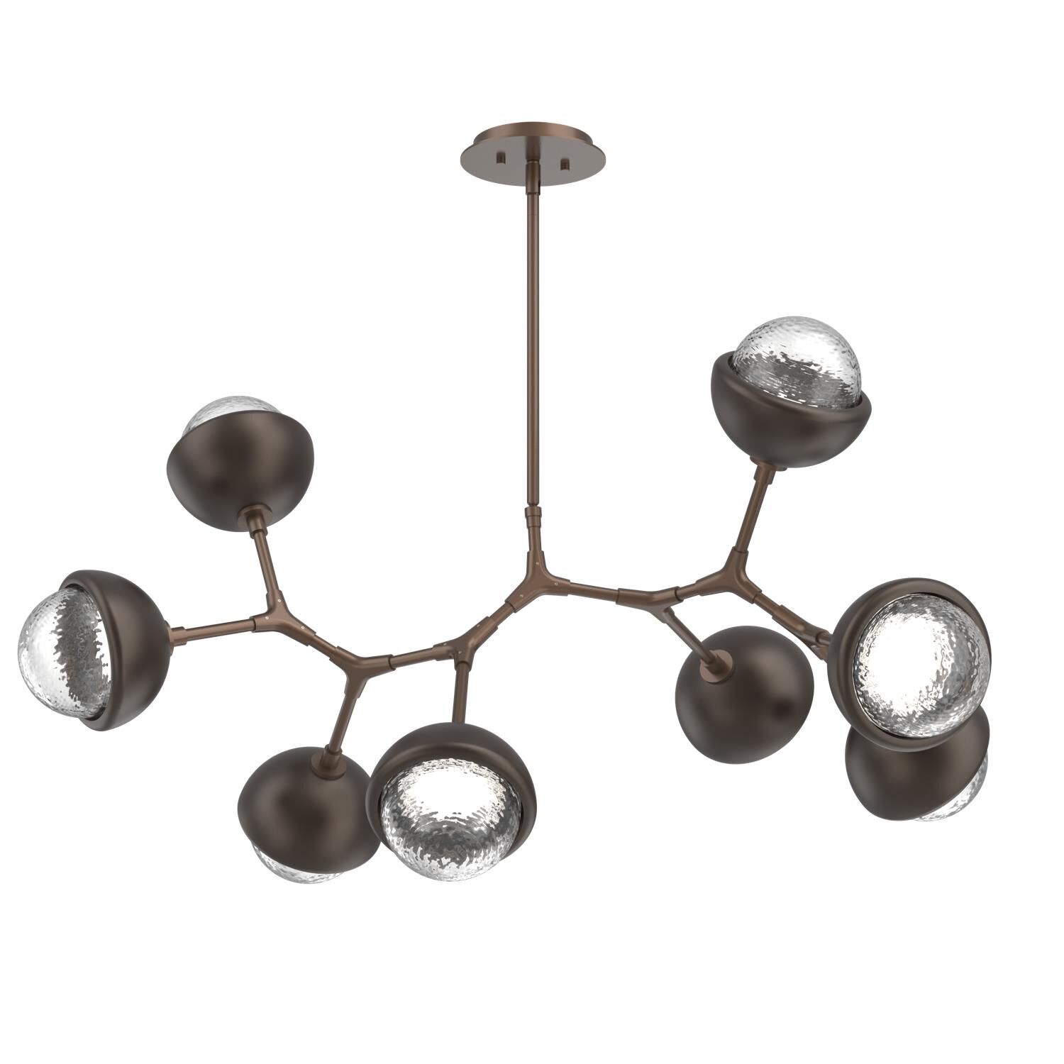 Levi Wilson Cabochon 38 Inch Linear Suspension Light by Hammerton Studio