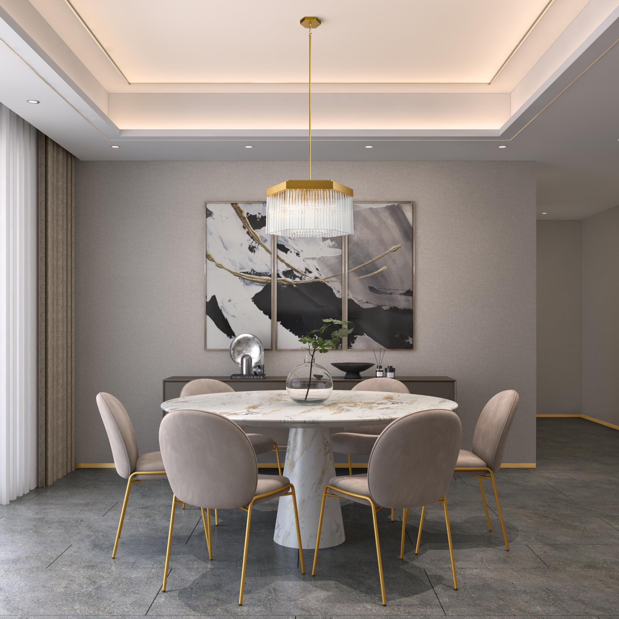 Shown in Brushed Brass finish