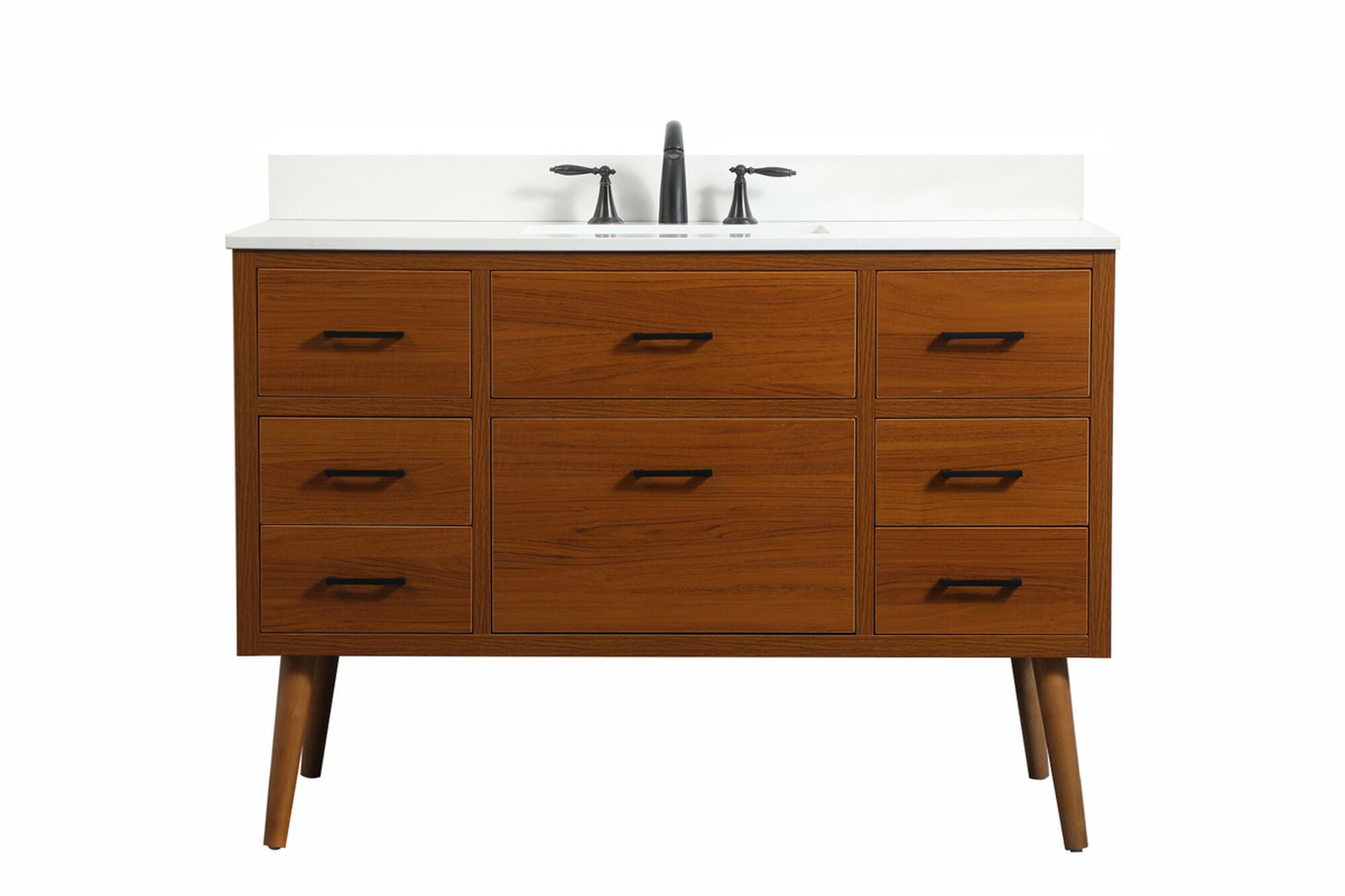 Shown in Teak finish