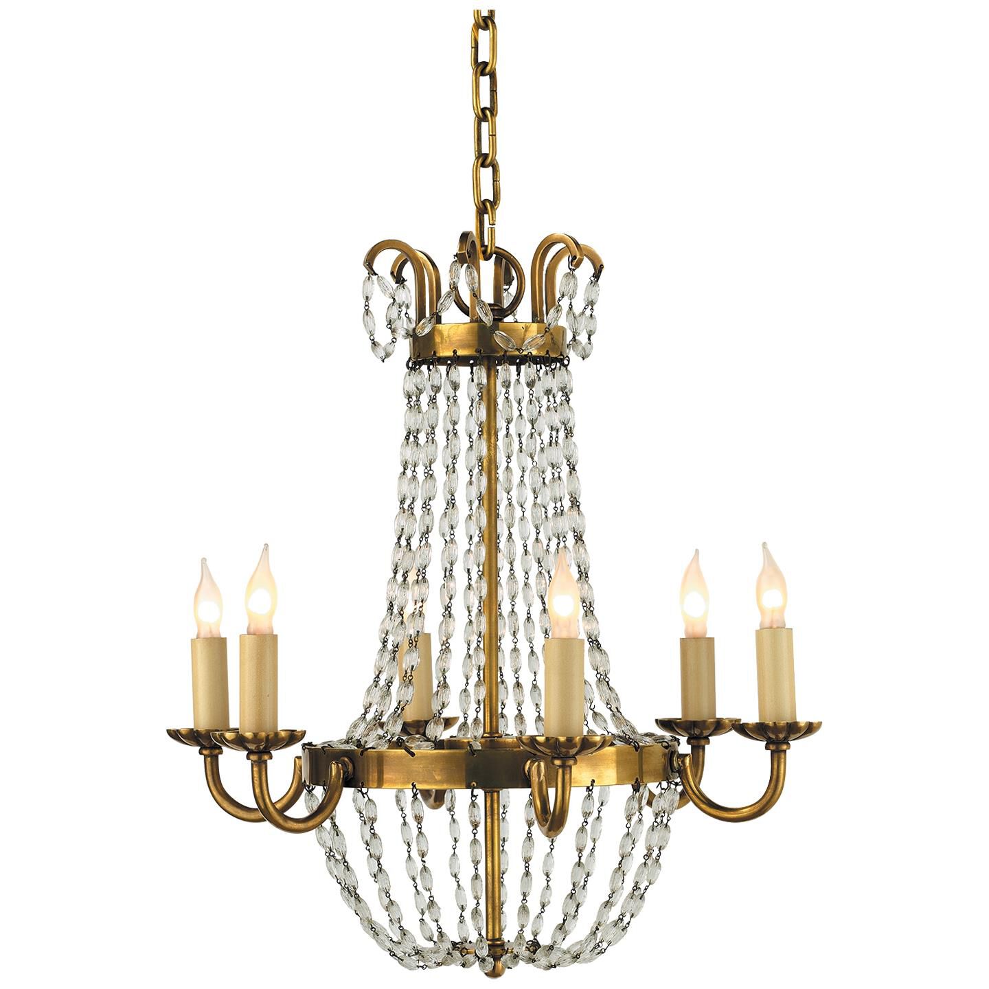 Shown in Antique-Burnished Brass finish and Seeded glass