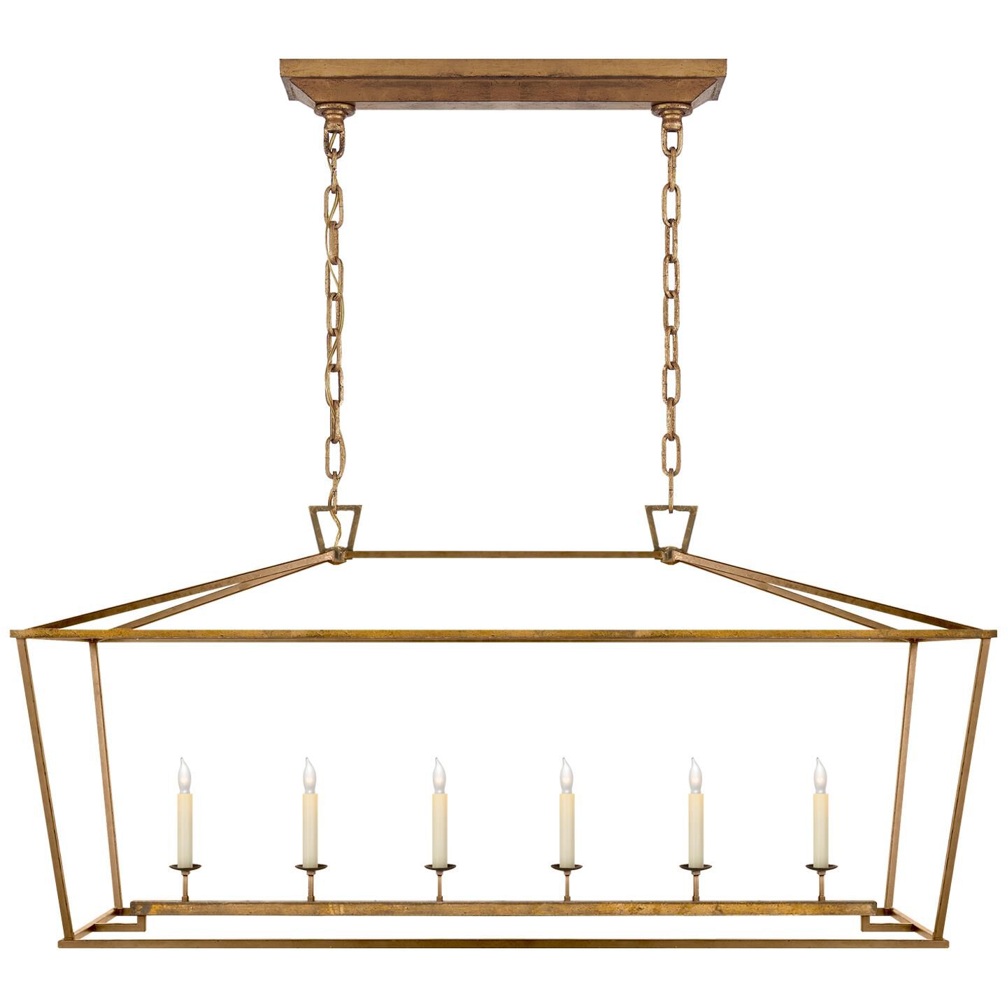 Chapman & Myers Darlana 54 Inch 6 Light Linear Suspension Light by Visual Comfort Signature Collection