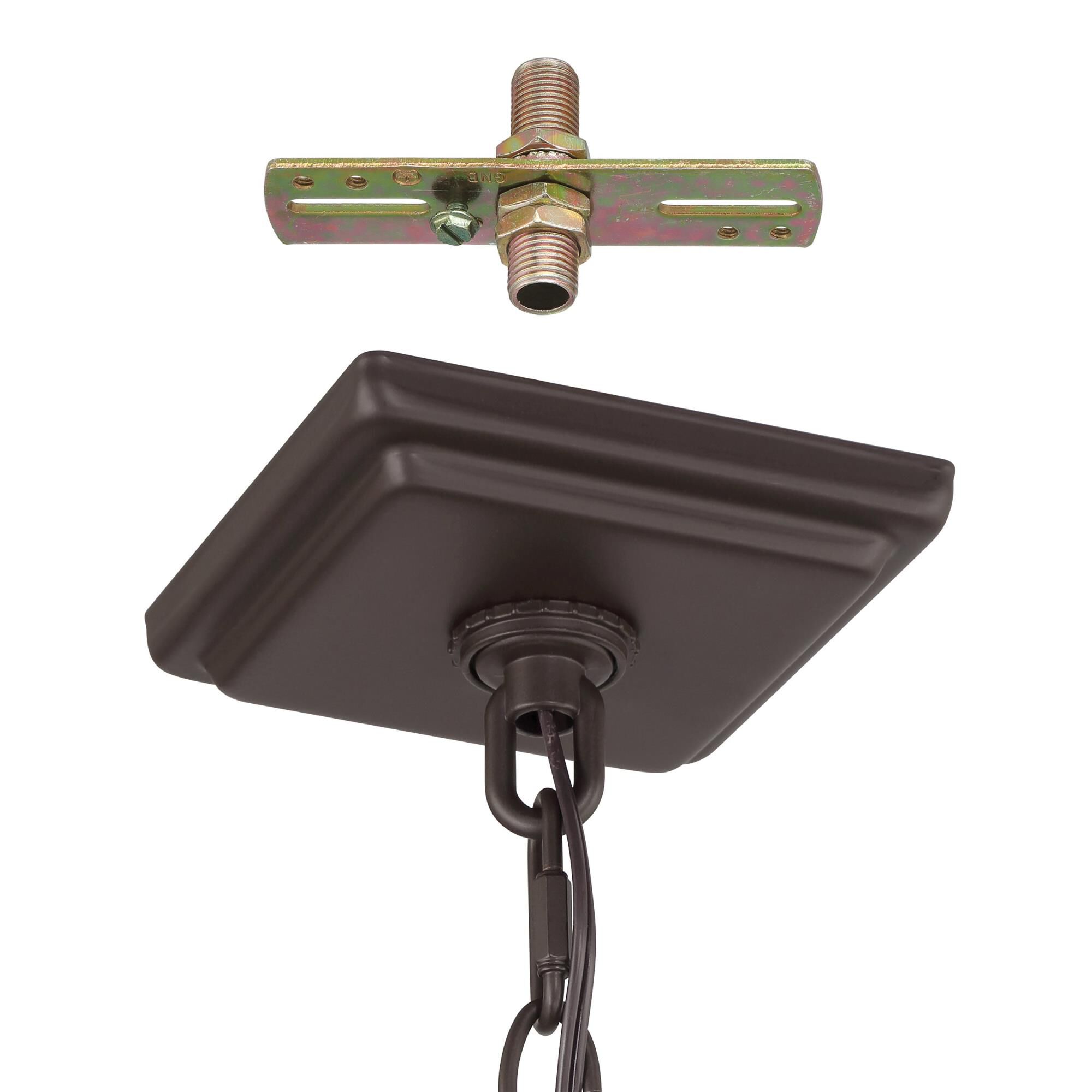 Shown in Dark Bronze finish and Clear glass