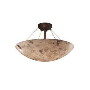 Shown in Dark Bronze finish and Shaved Alabaster Rocks Cast Into Resin glass and Round Bowl accent