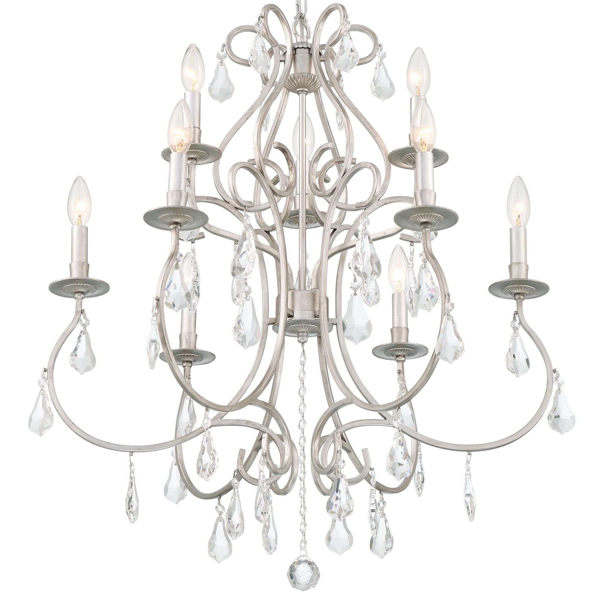 Ashton 25 Inch 9 Light Chandelier by Crystorama