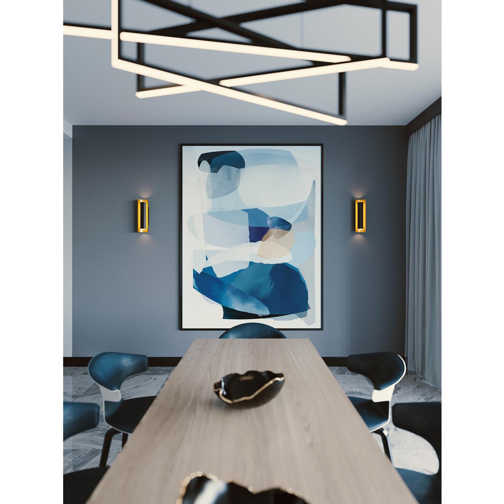 Shown in Black finish and Black/Gold Steel shade