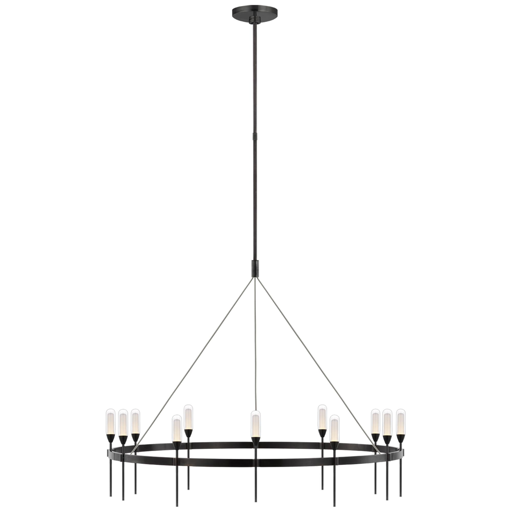 Shown in Bronze finish and Clear glass