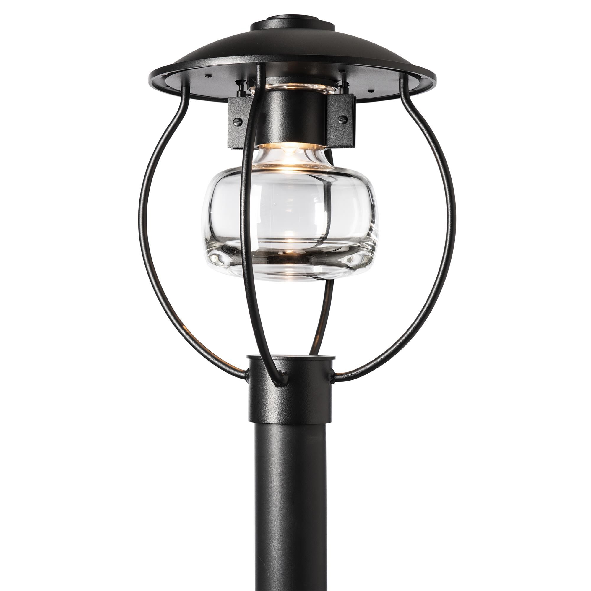 Shown in Coastal Black finish and Clear glass