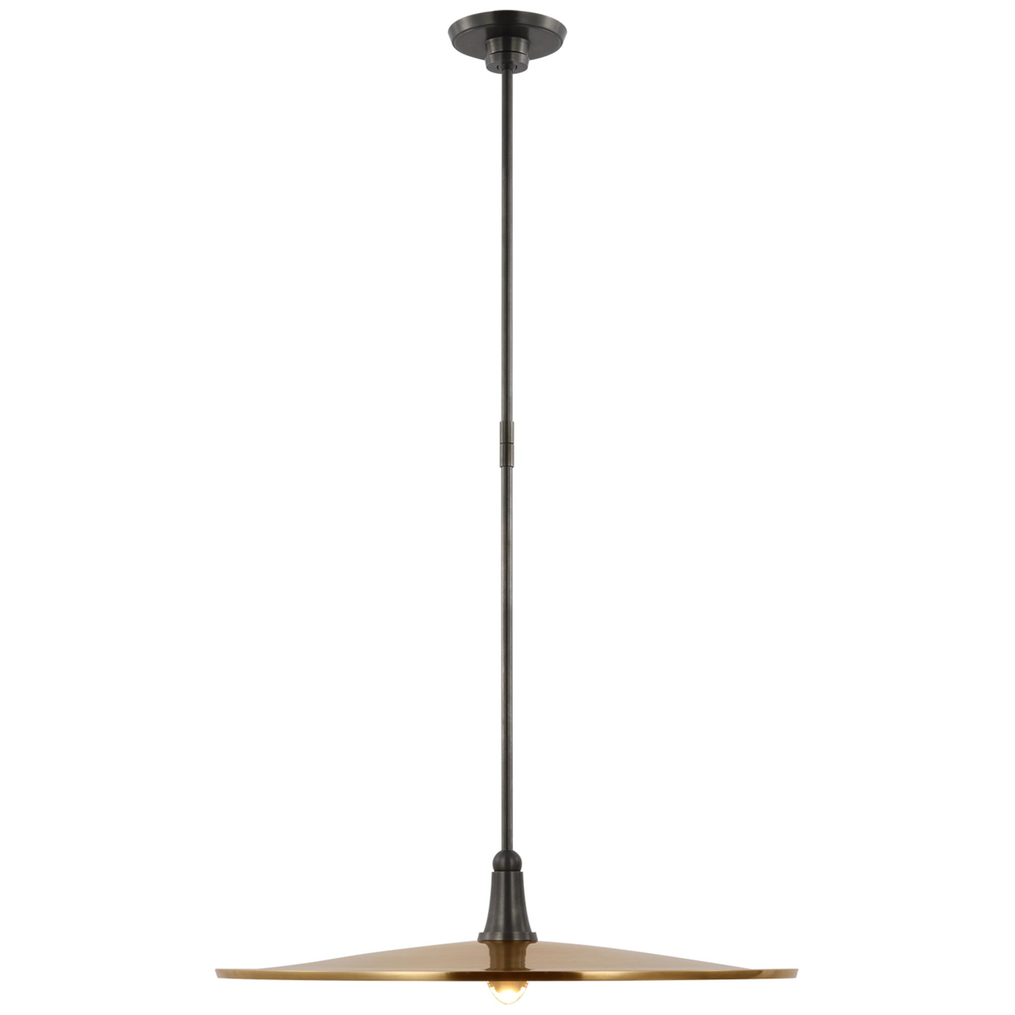 Shown in Bronze finish and Hand-Rubbed Antique Brass shade