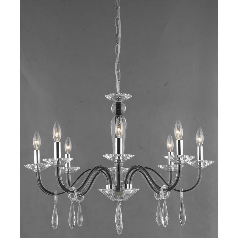 Avalon 29 Inch 8 Light Chandelier by Elegant Lighting