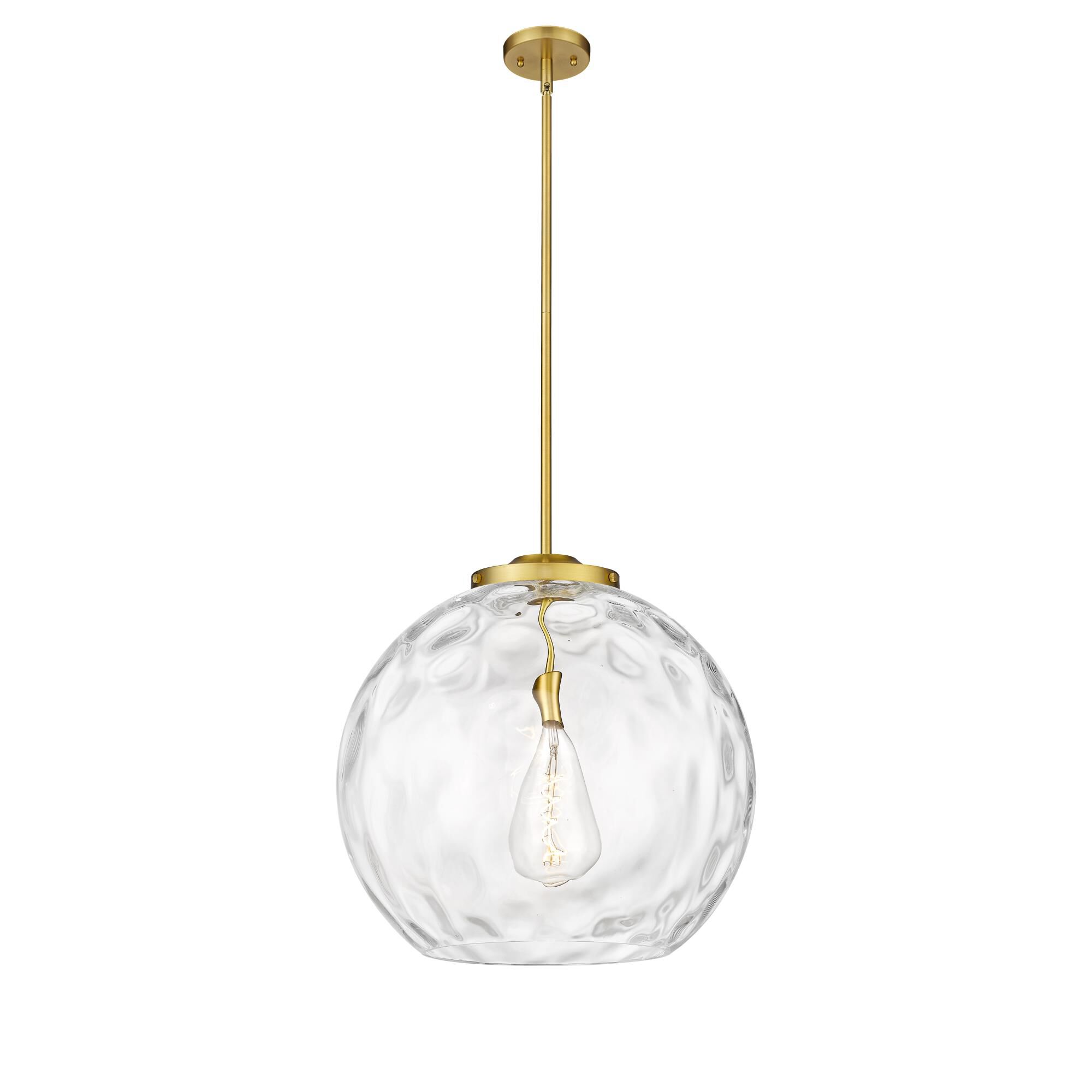 Shown in Satin Gold finish and Clear Athens Water  18