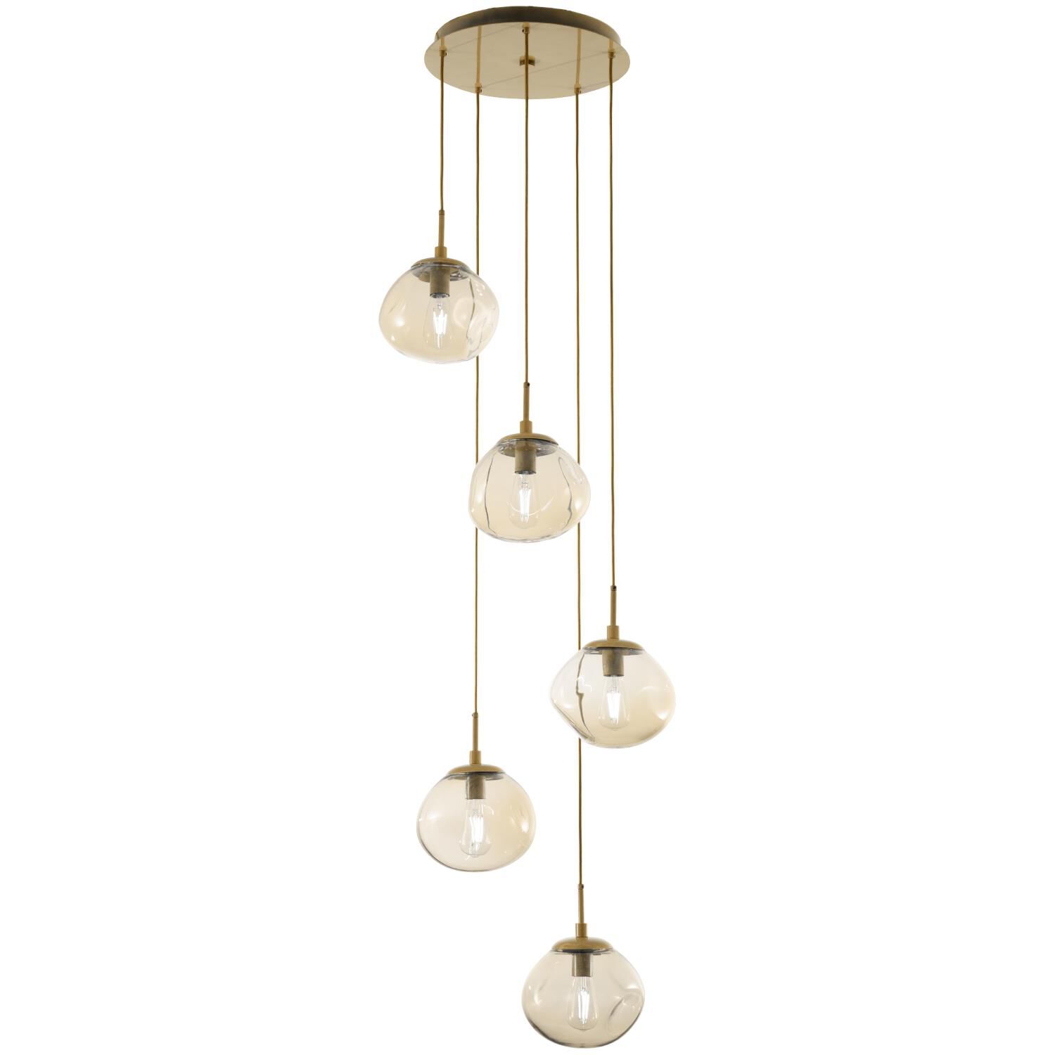 Levi Wilson Nebula 24 Inch 5 Light Multi Light Pendant by Hammerton Studio