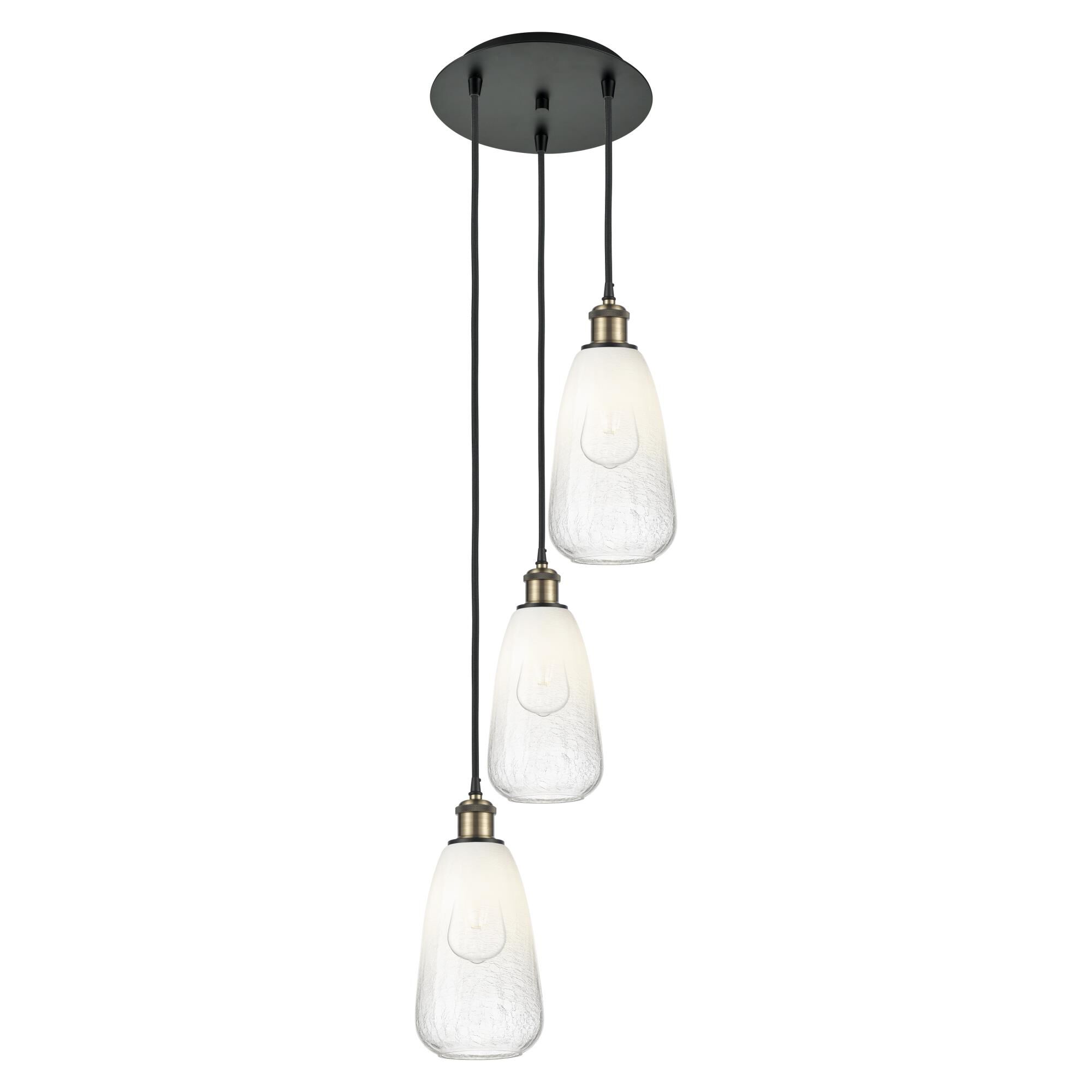Bruno Marashlian Brookhaven Almond 13 Inch Multi Light Pendant by Innovations Lighting