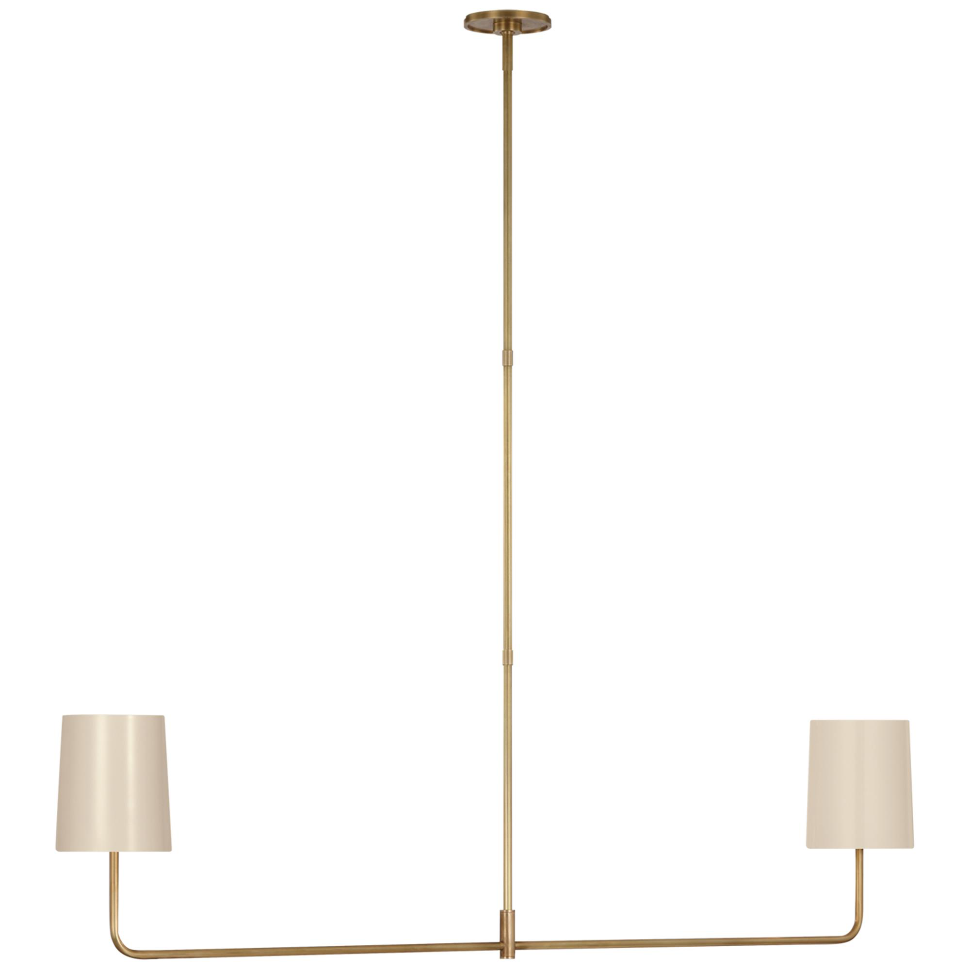 Shown in Soft Brass finish and China White shade