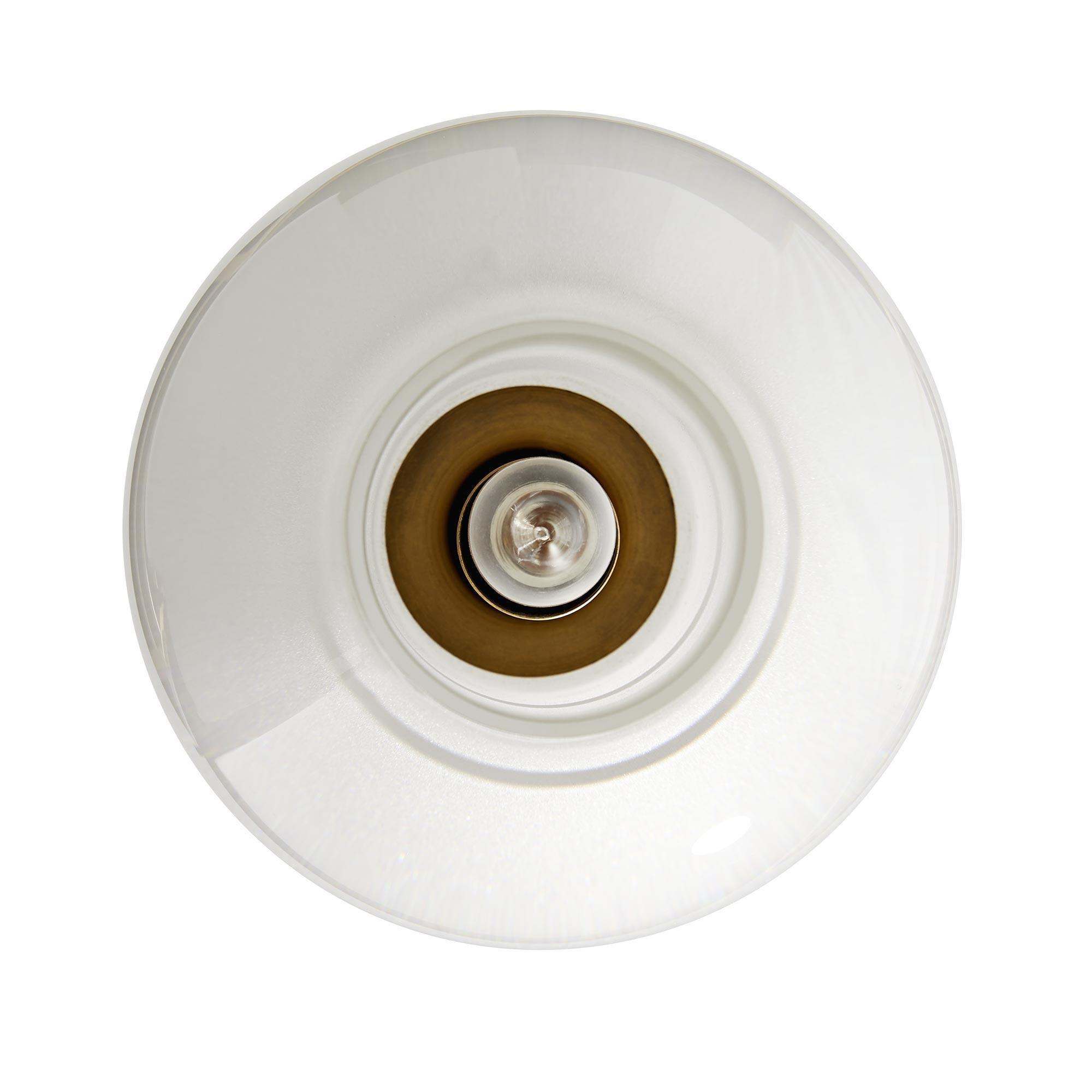 Shown in Antique Brass finish and Clear glass