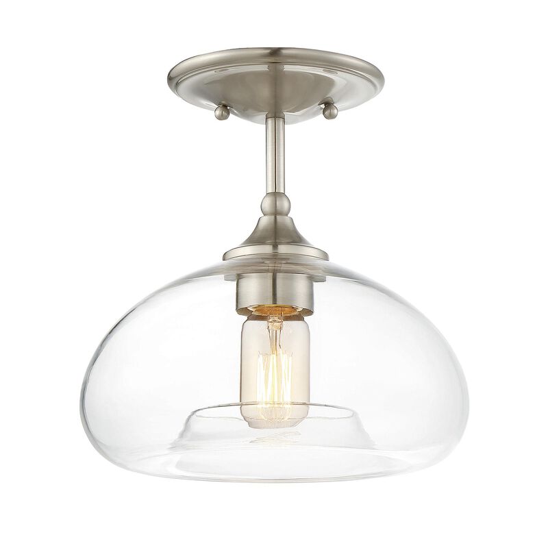 10 Inch 1 Light LED Semi Flush Mount by Meridian Lighting