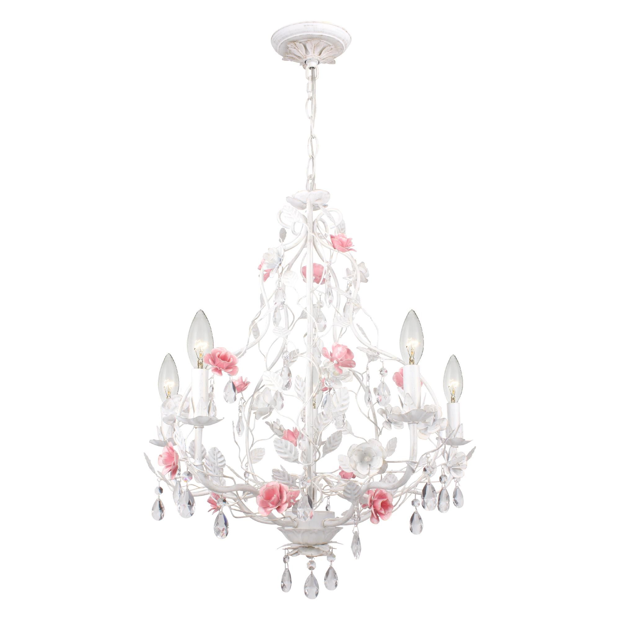 Lola 22 Inch 5 Light Mini Chandelier by Crystorama