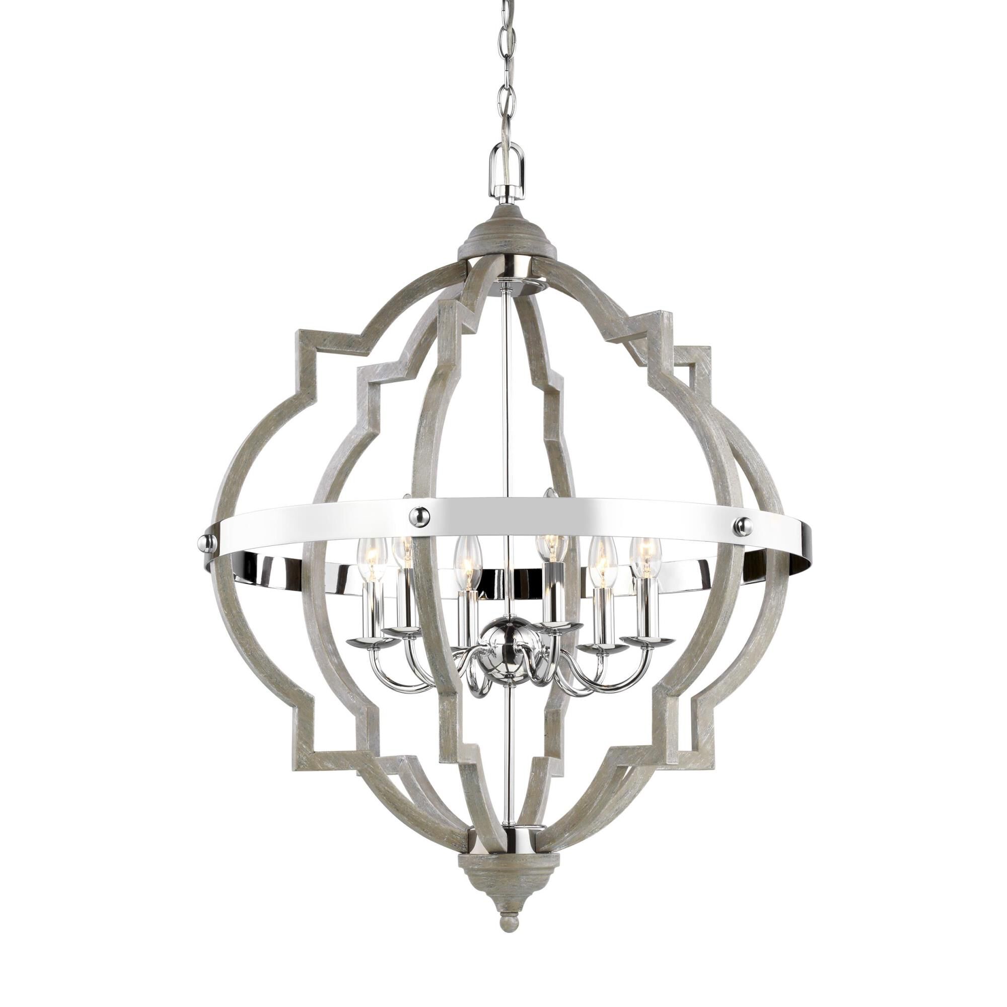 Socorro 25 Inch 6 Light Chandelier by Generation Lighting