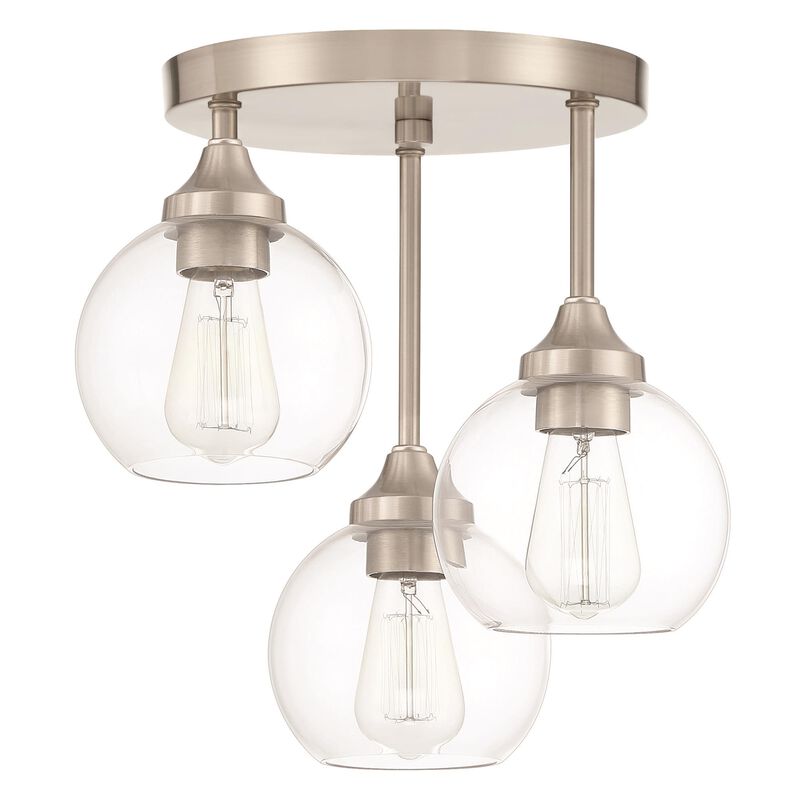 Glenda 14 Inch Semi Flush Mount by Craftmade