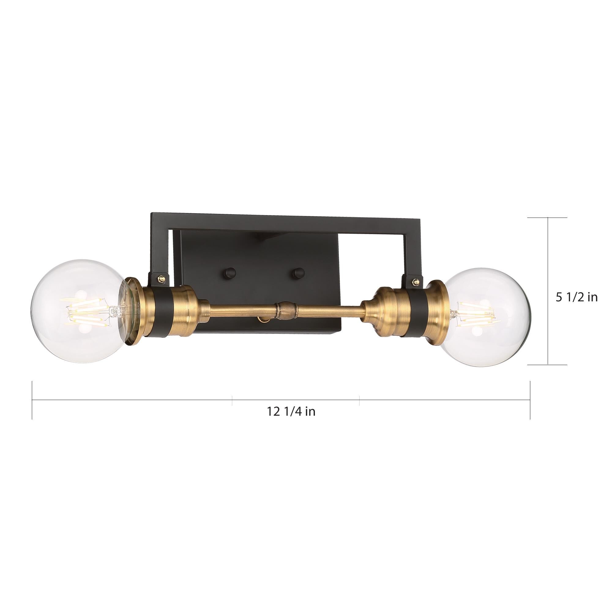 Intention 12 Inch 2 Light Bath Vanity Light by Nuvo Lighting