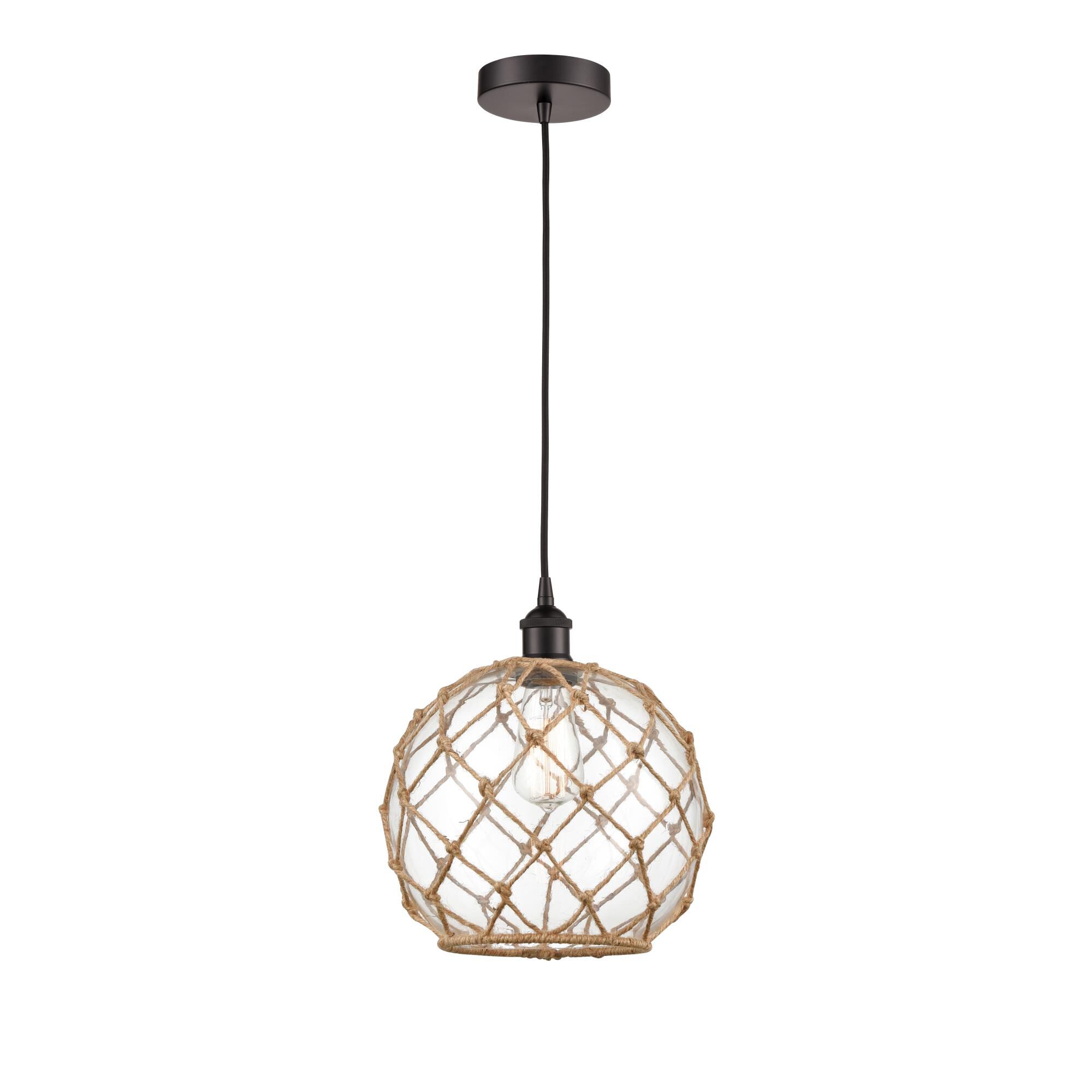 Innovations Lighting Bruno Marashlian Farmhouse Rope 10 Inch Mini Pendant