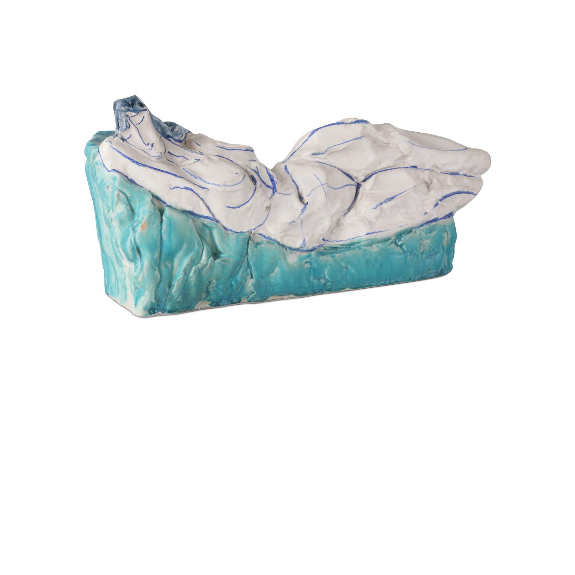 Shown in Blue and Off-White finish