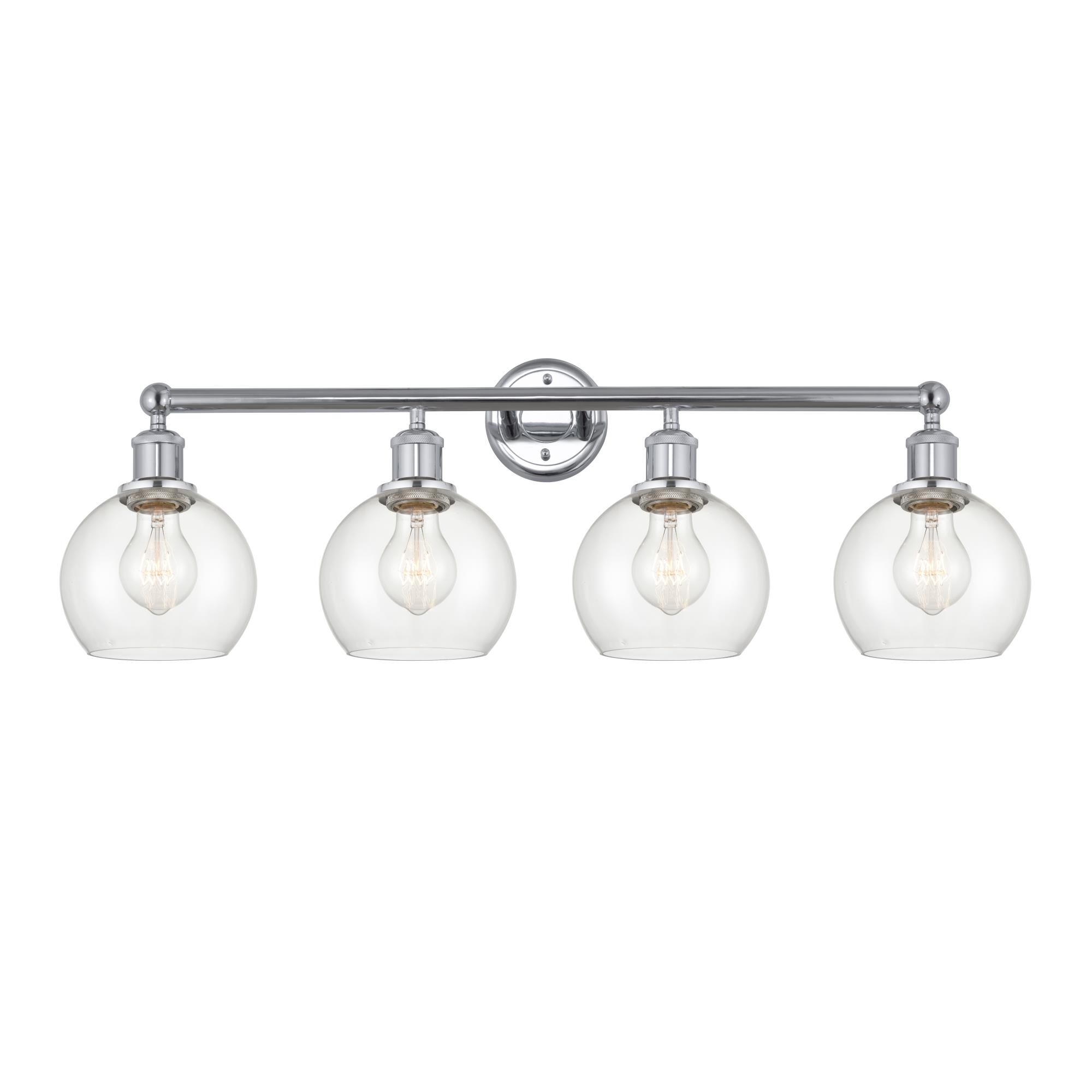 Shown in Polished Chrome, Clear finish and Clear glass and Clear Glass shade