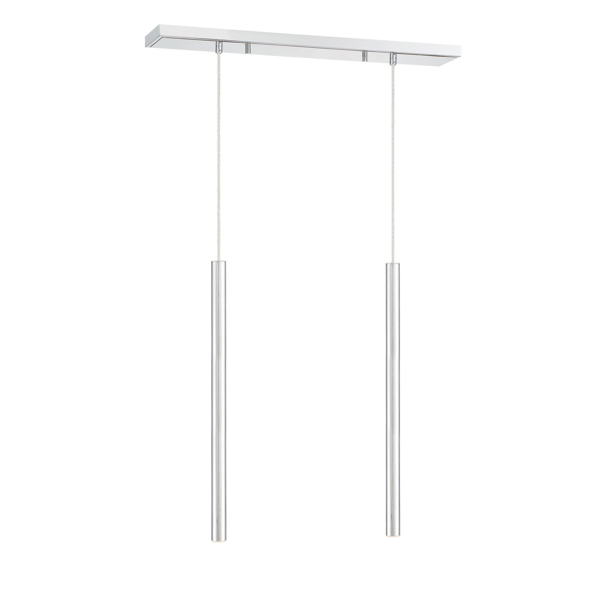 Shown in Chrome finish and Steel glass and Steel shade