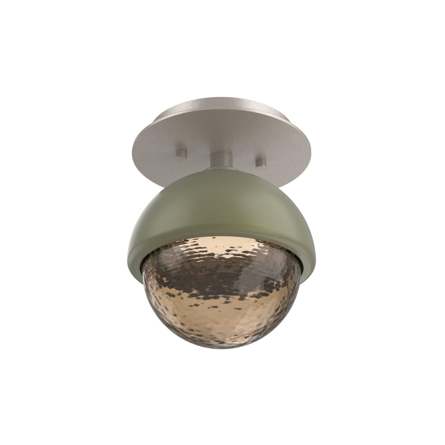 Shown in Beige Silver finish and Bronze glass and Sage Green accent