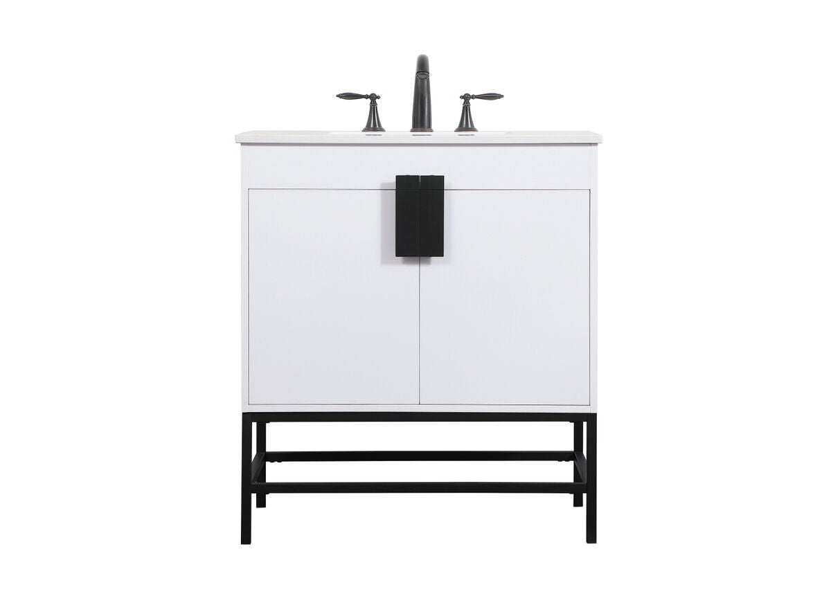 Shown in White finish