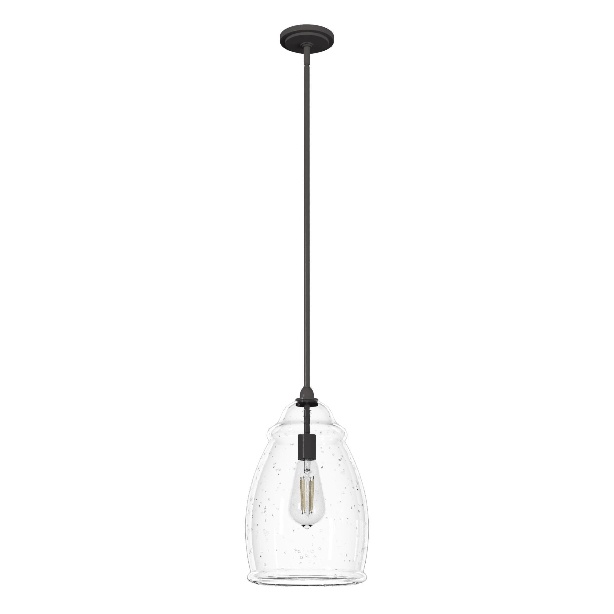 Shown in Noble Bronze finish and Seeded glass