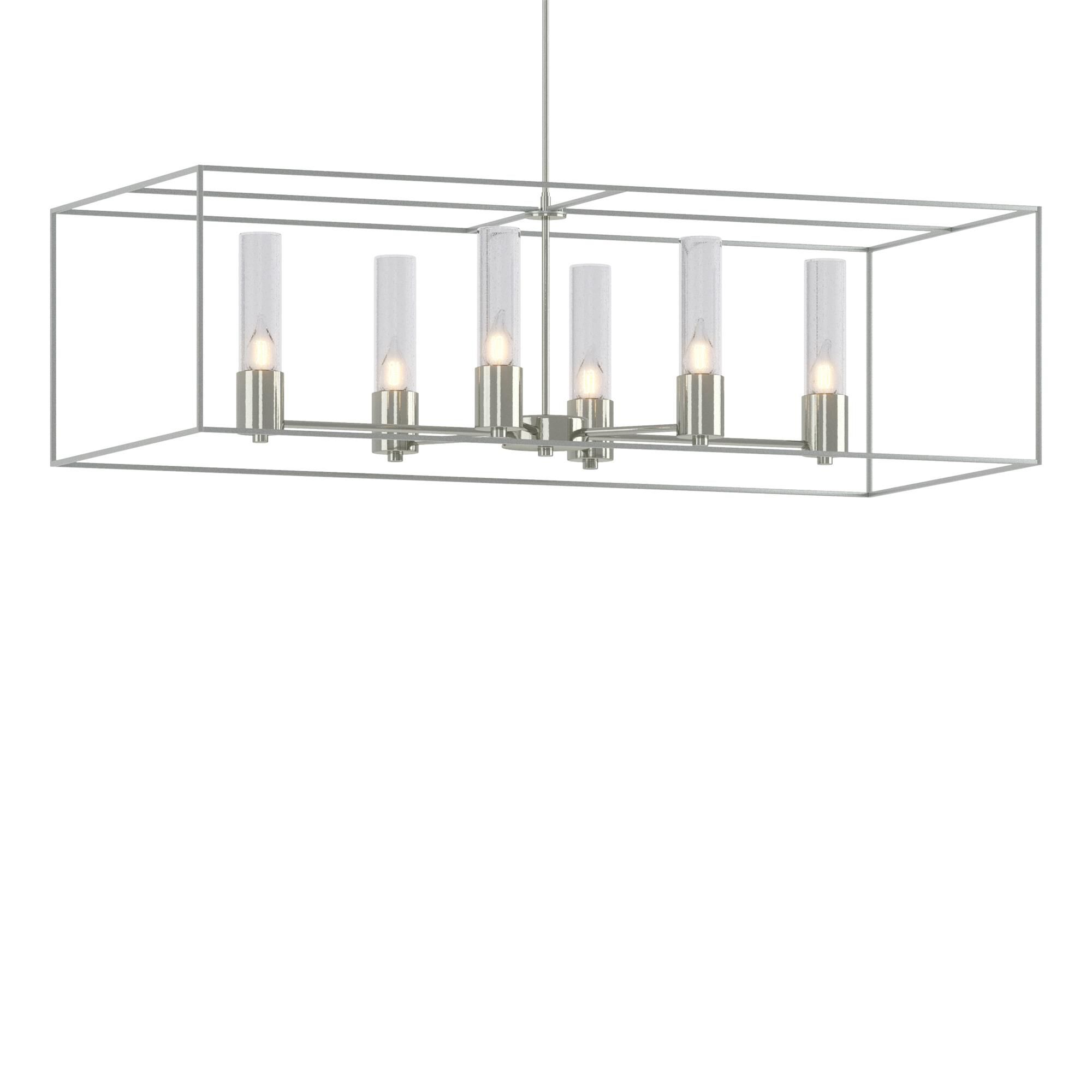 Shown in Sterling finish and Clear glass and Vintage Platinum accent