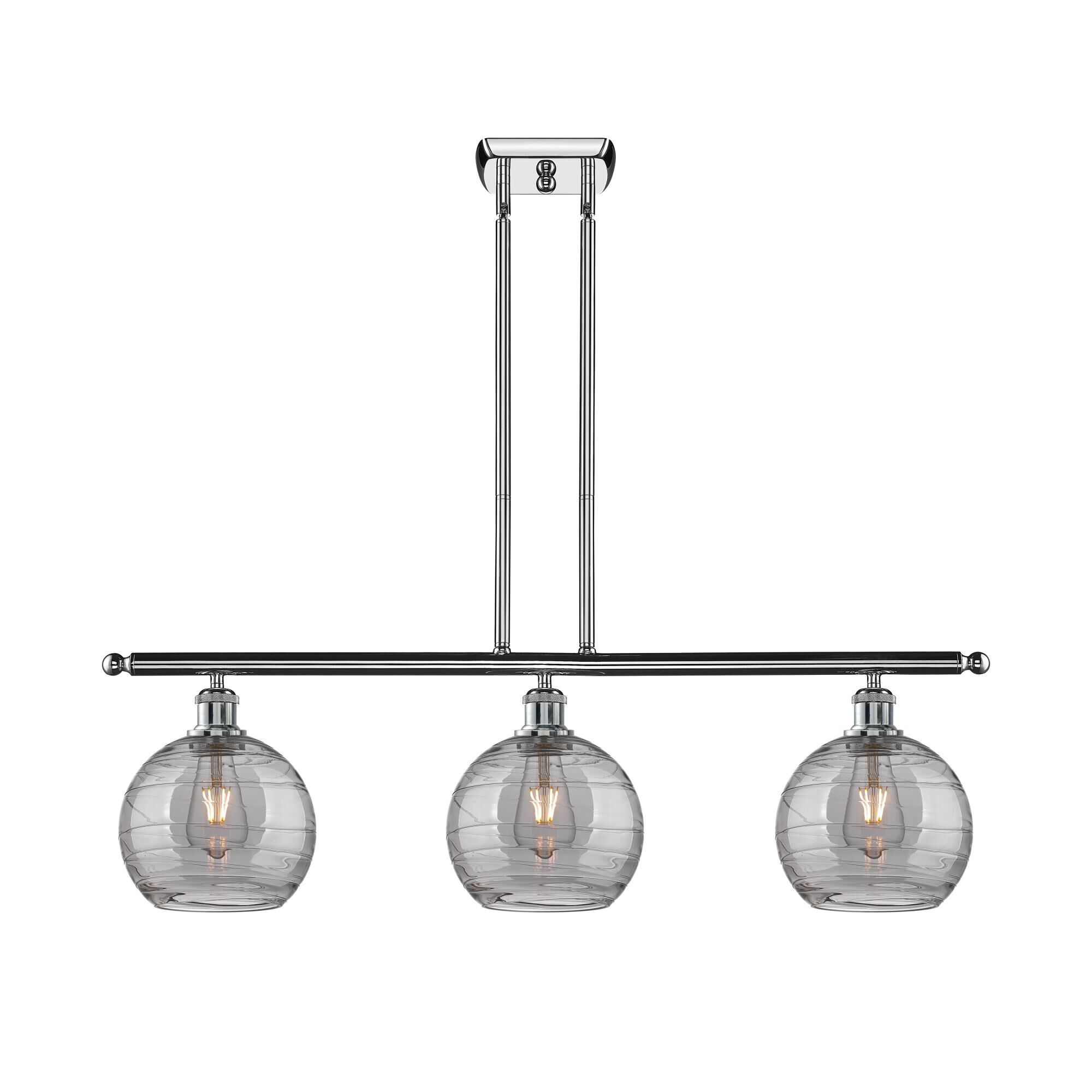 Bruno Marashlian Athens Deco Swirl 36 Inch Linear Suspension Light by Innovations Lighting