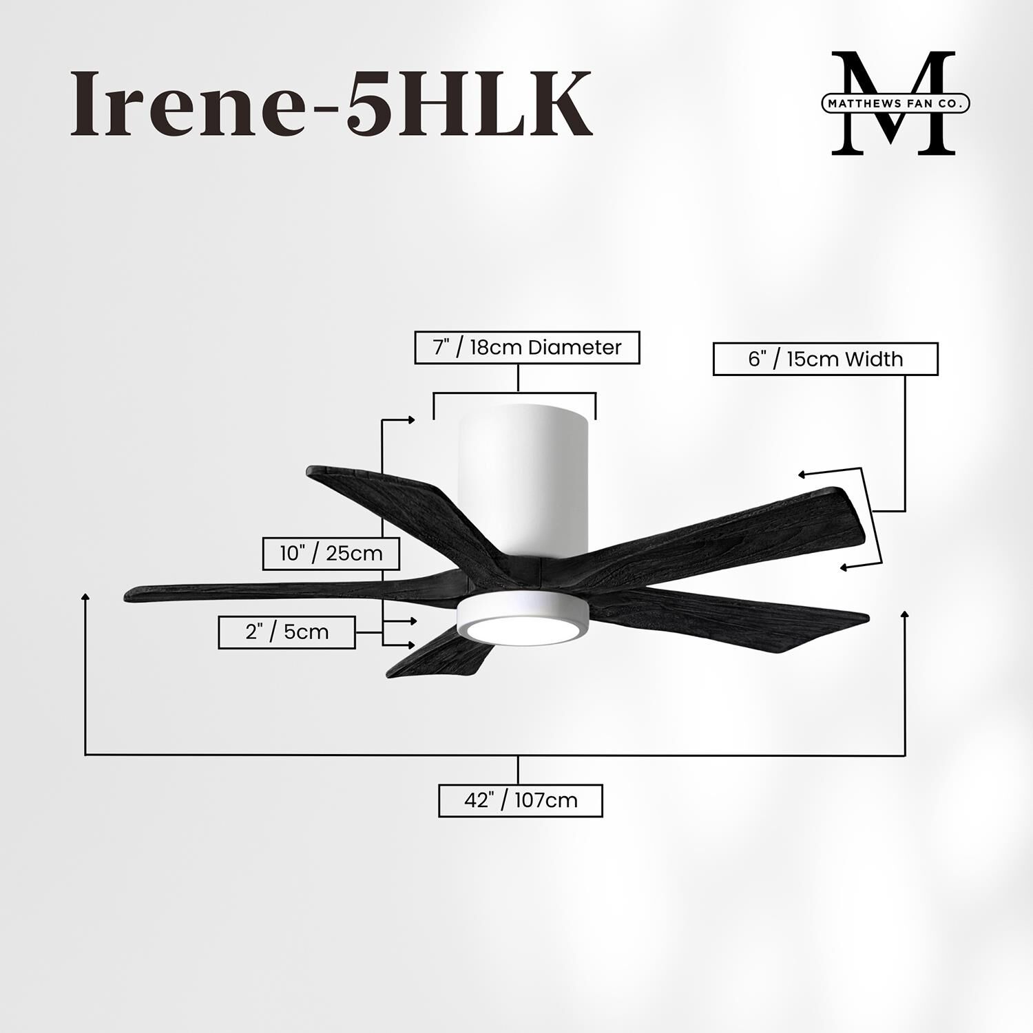 Shown in White finish