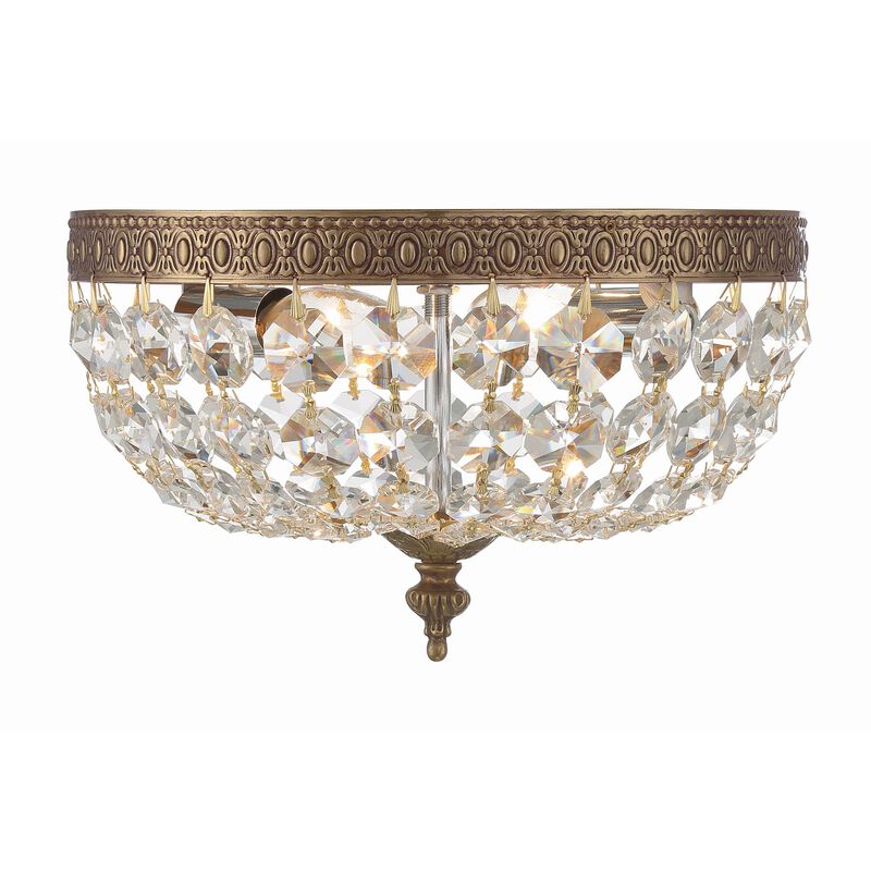Ceiling 10 Inch 2 Light Semi Flush Mount by Crystorama