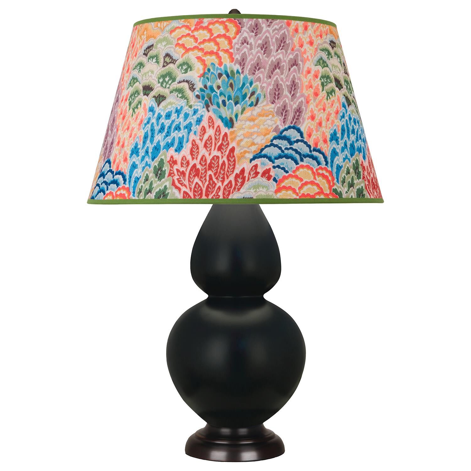 Shown in Matte Obsidian finish and Multicolor shade and Deep Patina Bronze accent