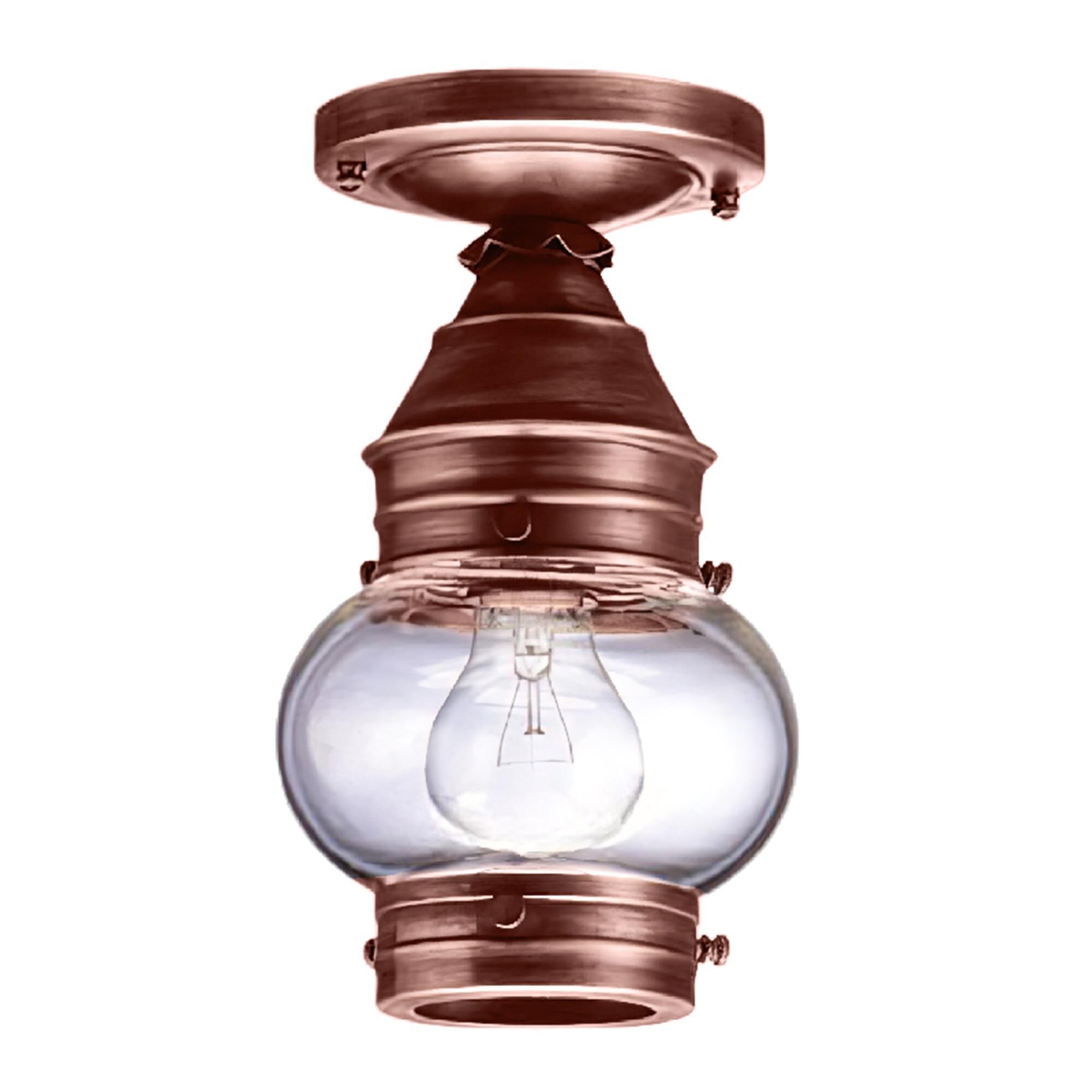 Onion 6 Inch Outdoor Flush Mount,