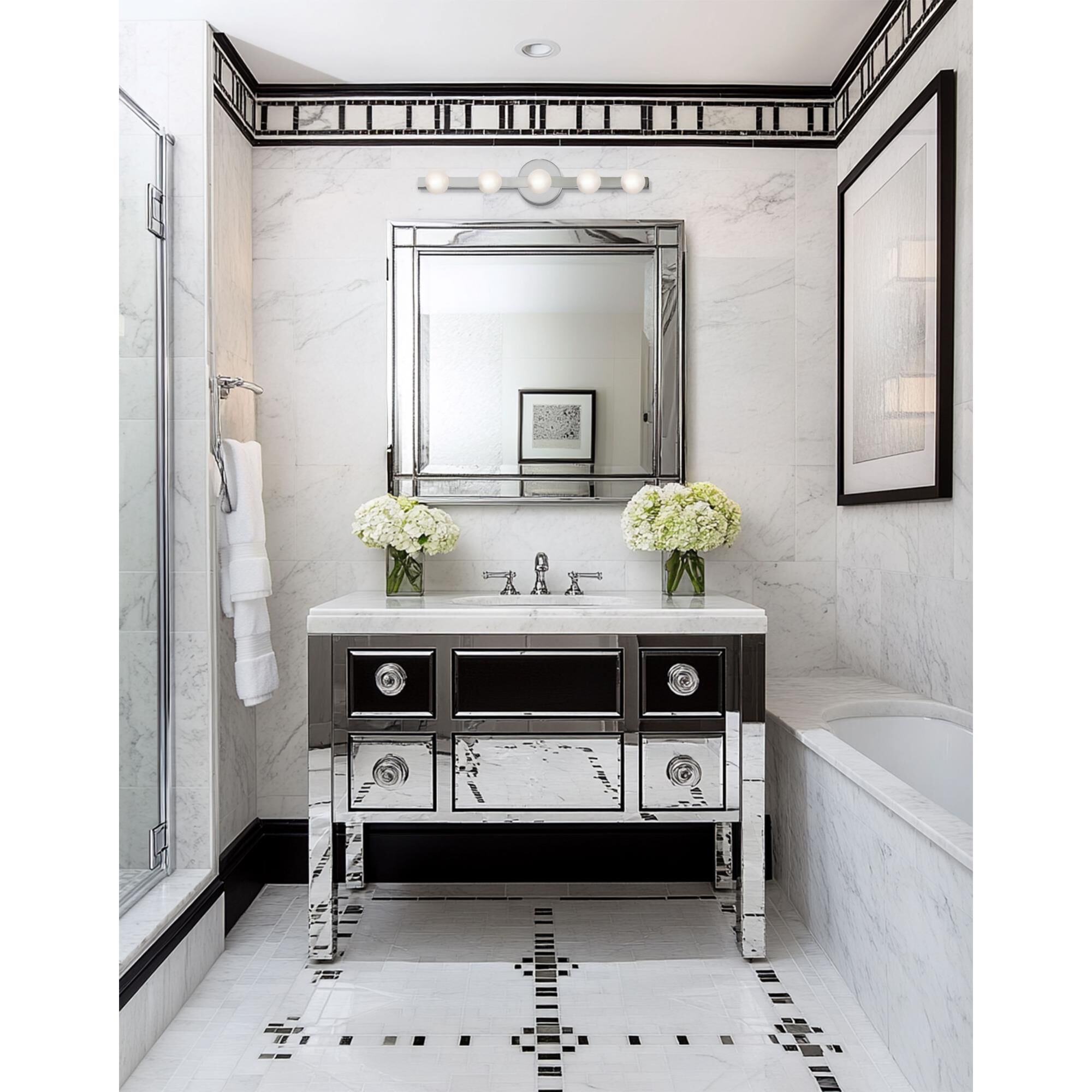 Raleigh 27 Inch Vanity Bath Light by Dainolite