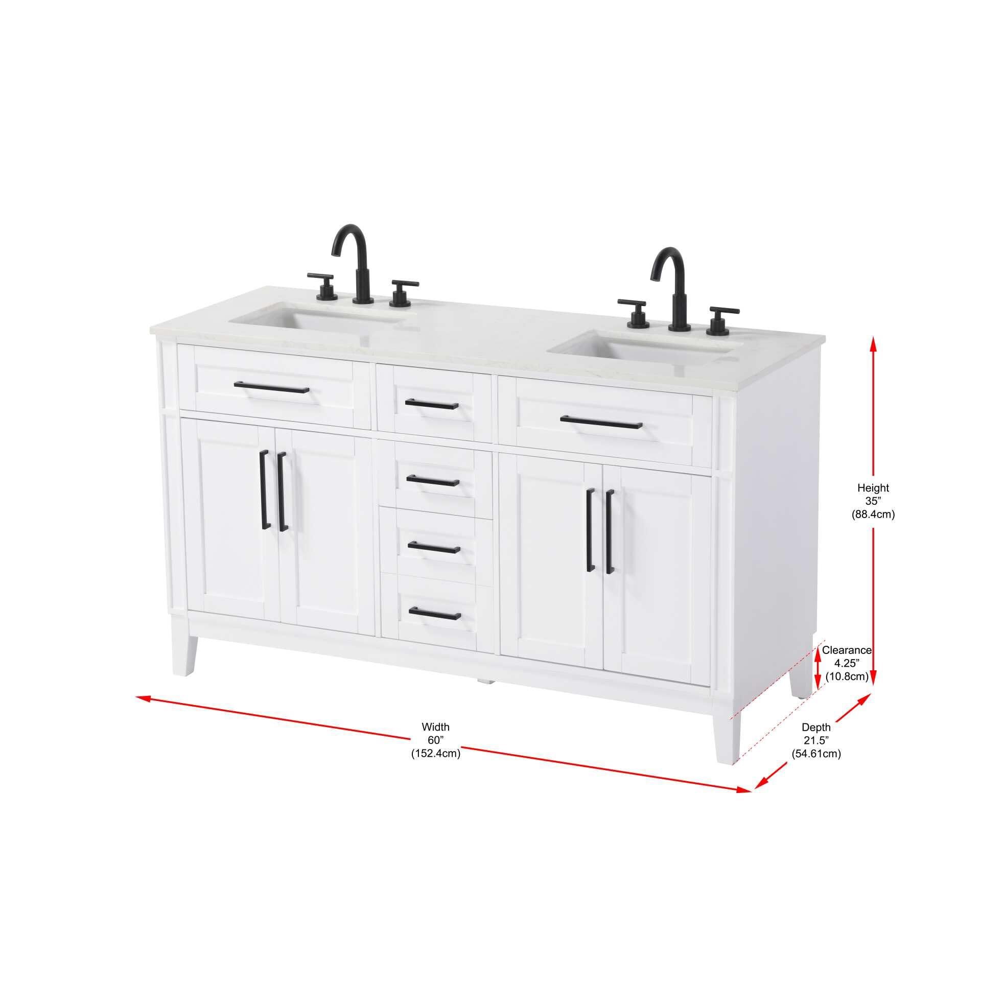 Shown in White finish