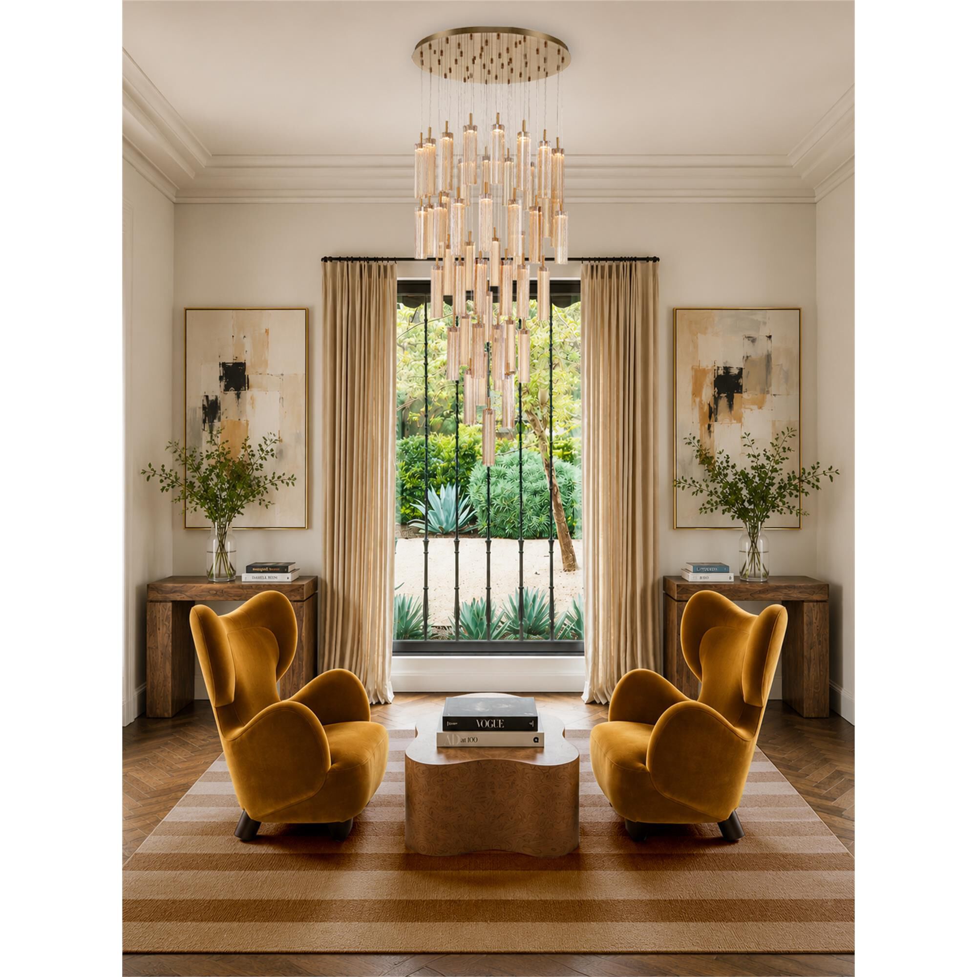 Addis 36 Inch Multi Light Pendant,