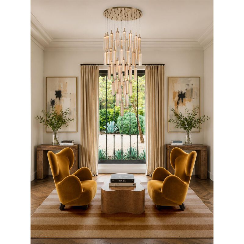 Addis 36 Inch Multi Light Pendant by Crystorama