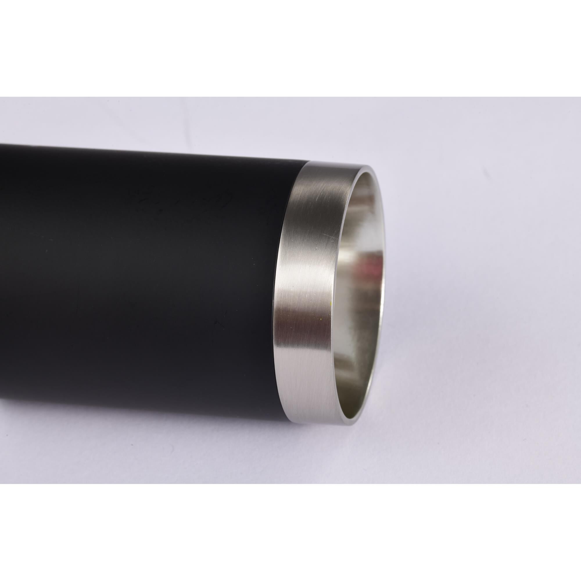 Shown in Matte Black and Brushed Nickel finish