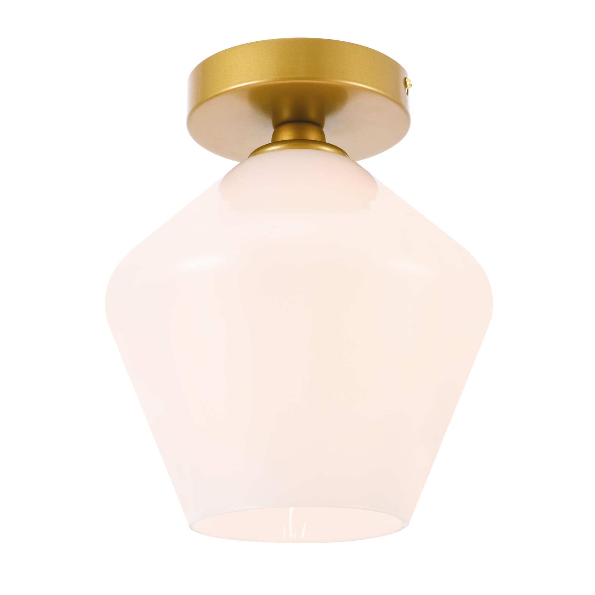 Gene 8 Inch Semi Flush Mount by Elegant Lighting