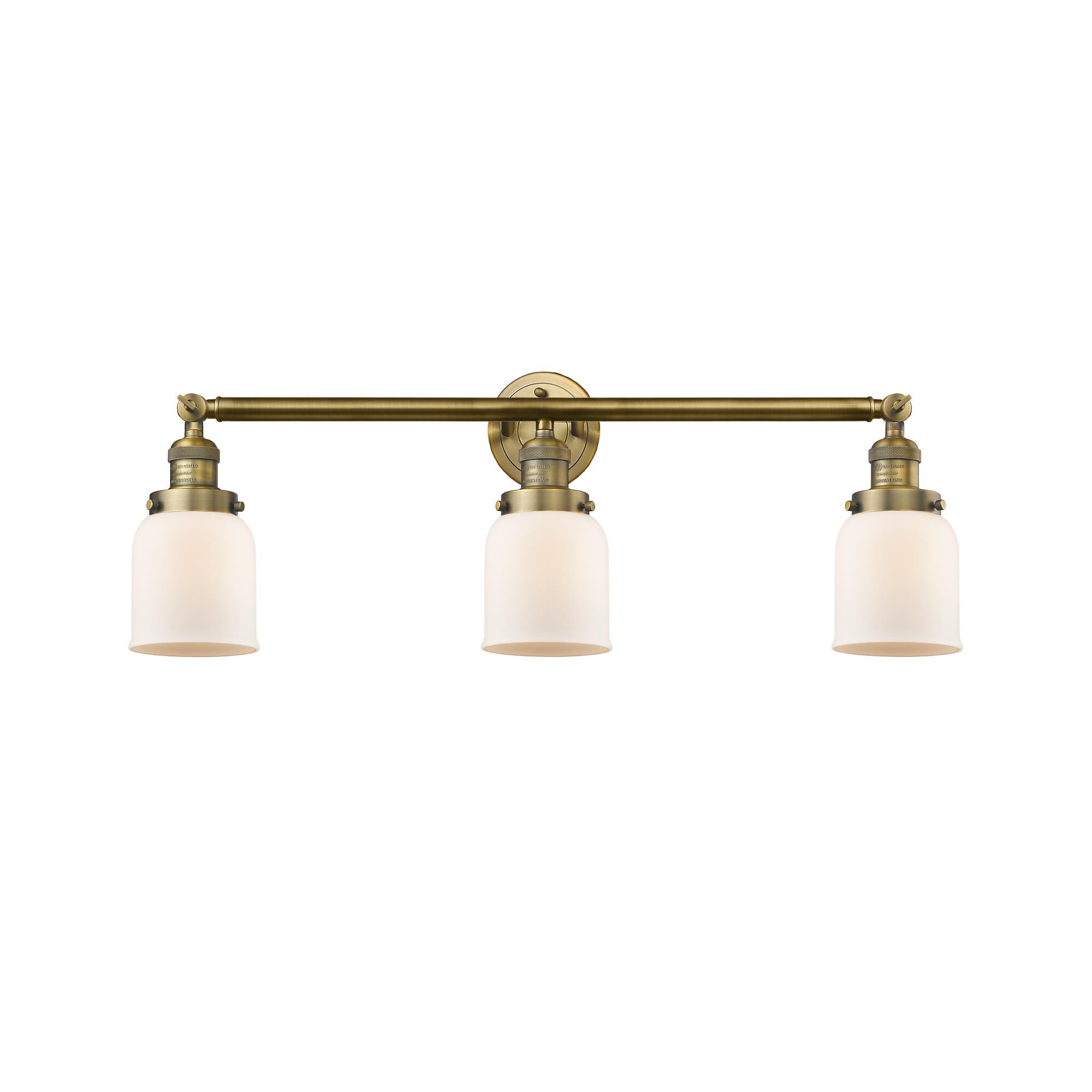 Bruno Marashlian Small Bell 30 Inch 3 Light Bath Vanity Light by Innovations Lighting