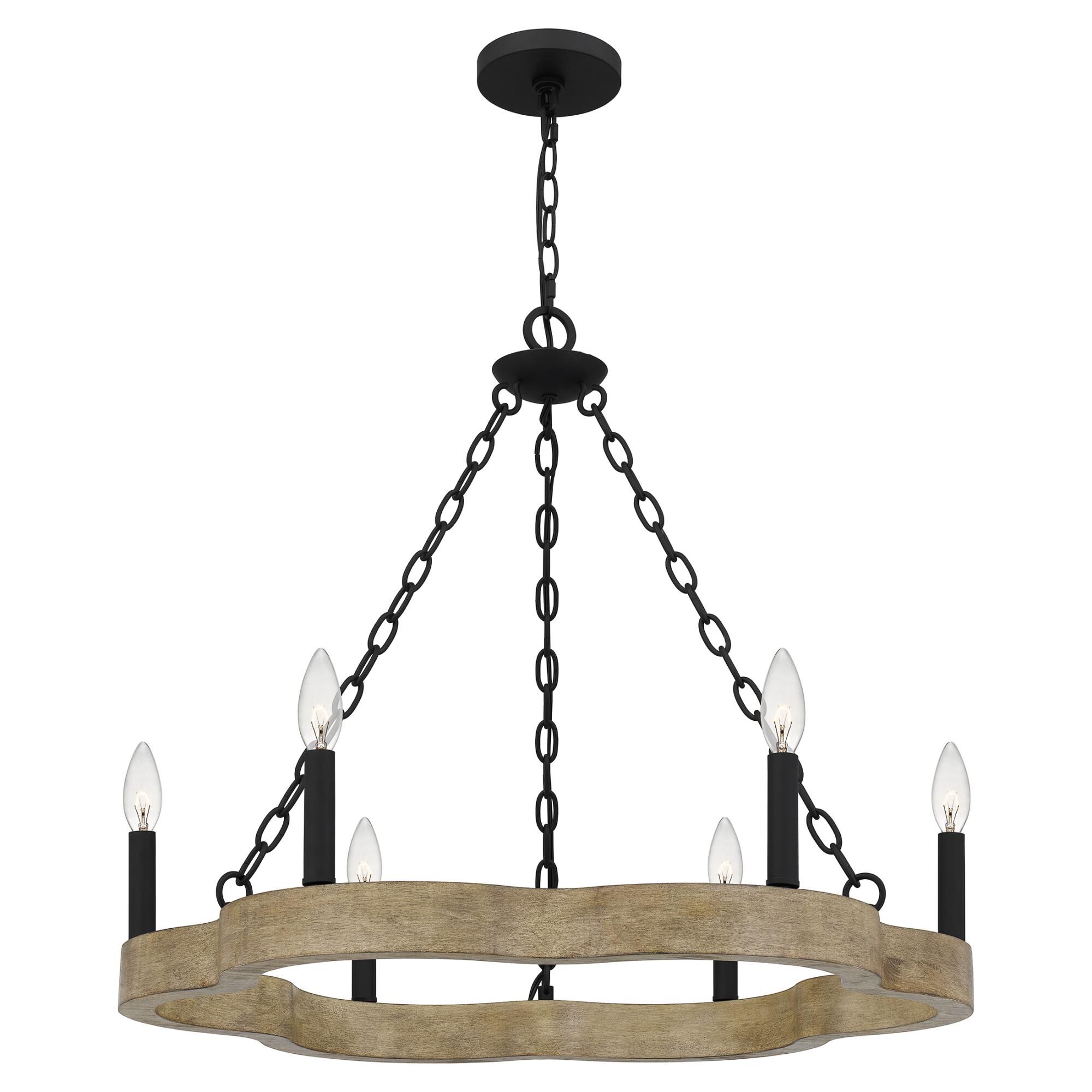 Croix 27 Inch 6 Light Chandelier by Quoizel