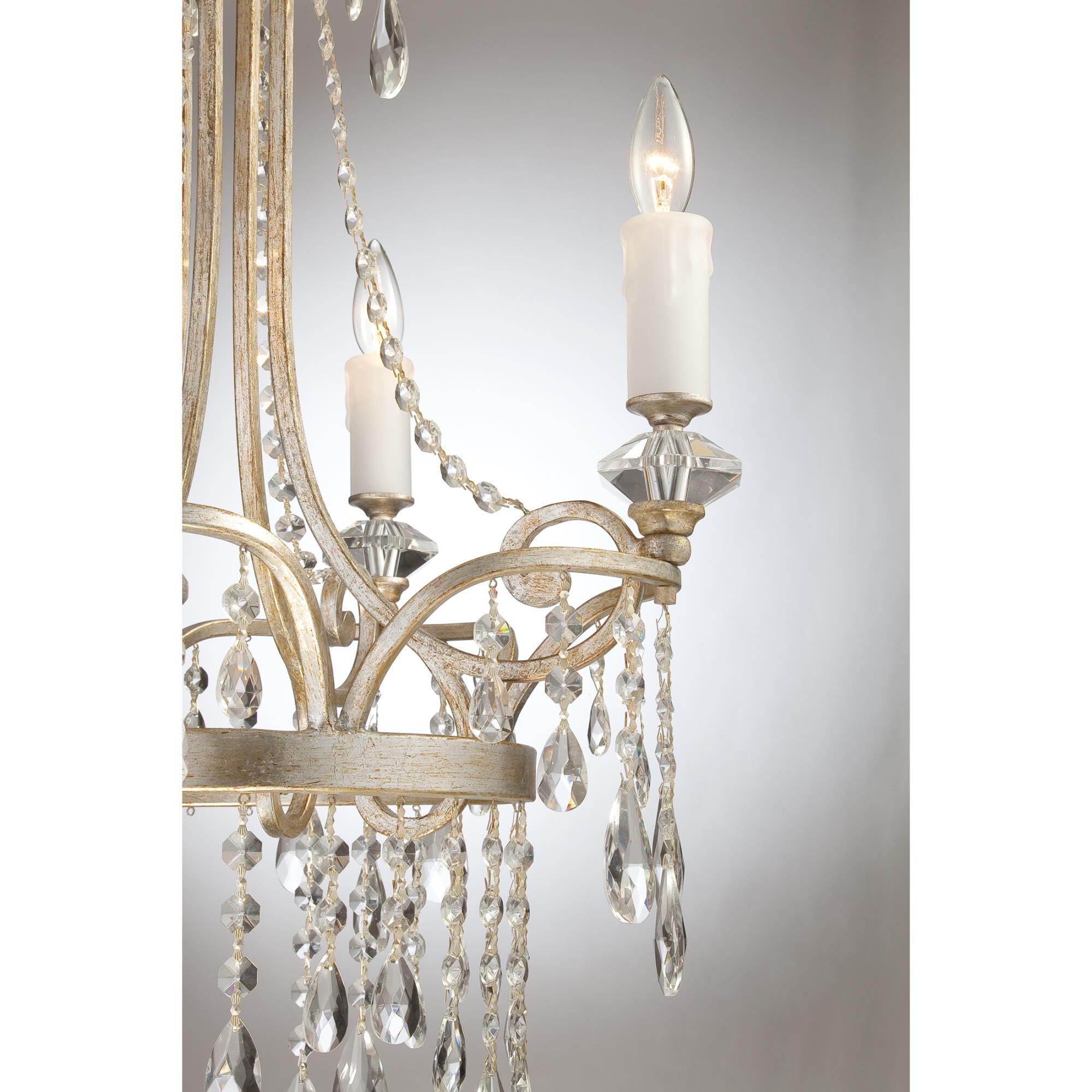 Tricia 21 Inch 4 Light Mini Chandelier by Quoizel
