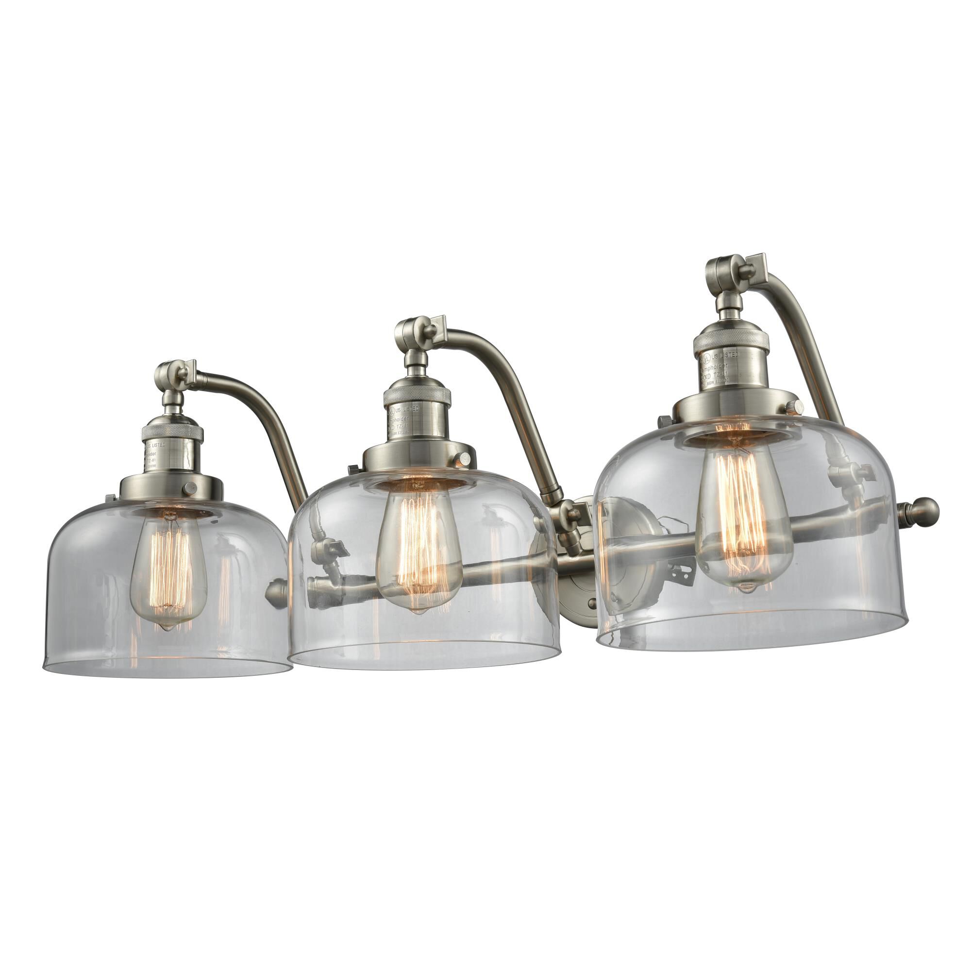 Bruno Marashlian Large Bell 28 Inch 3 Light Bath Vanity Light by Innovations Lighting