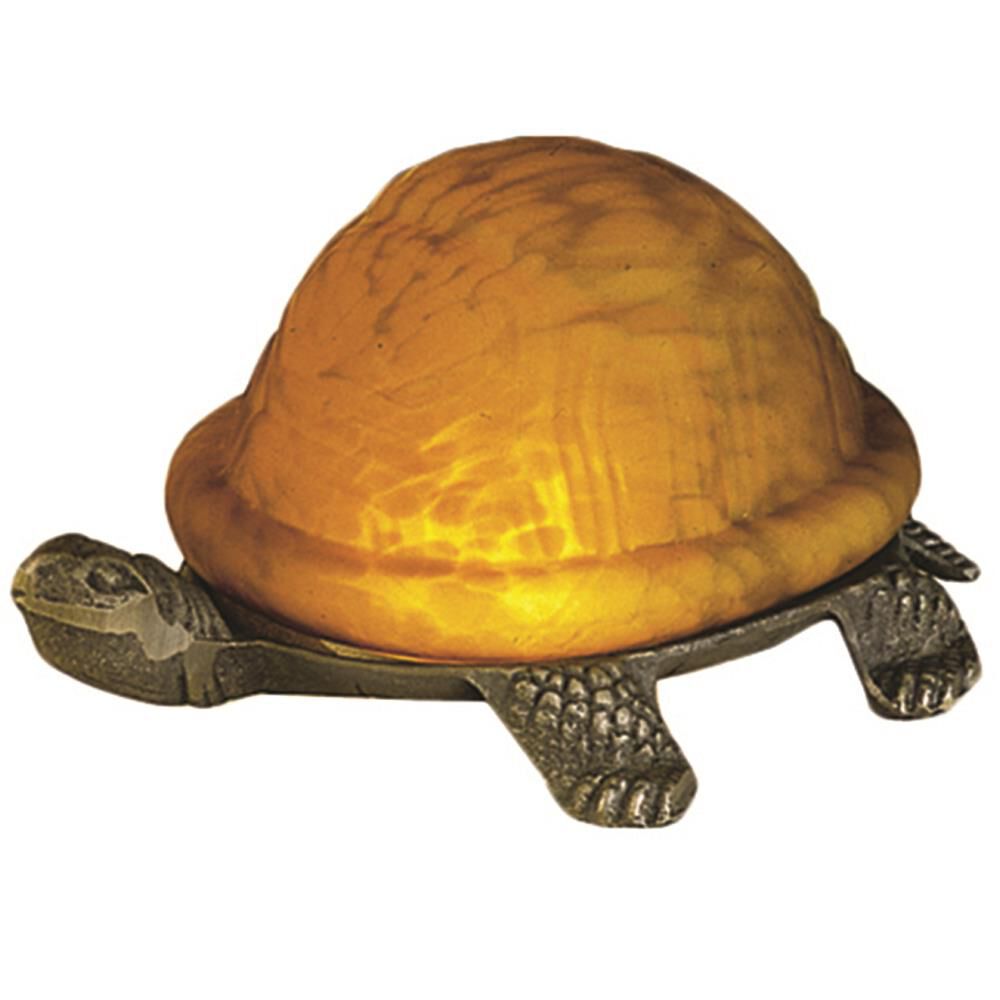 Turtle Art Glass 4 Inch Accent Lamp by Meyda Lighting