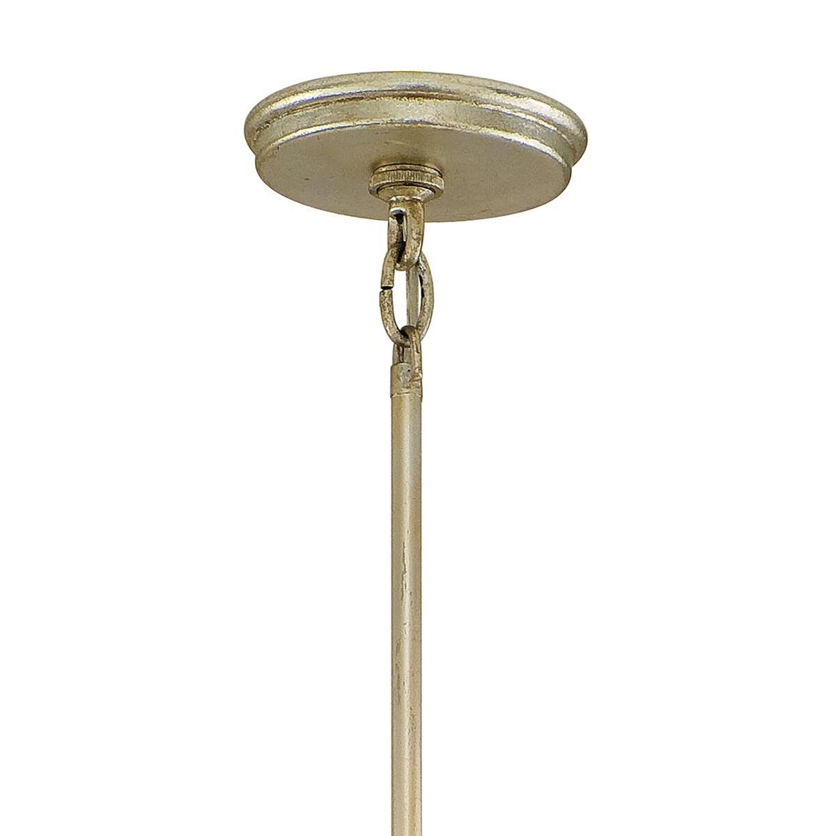 Shown in Modern Silver finish and Citrine Ice glass